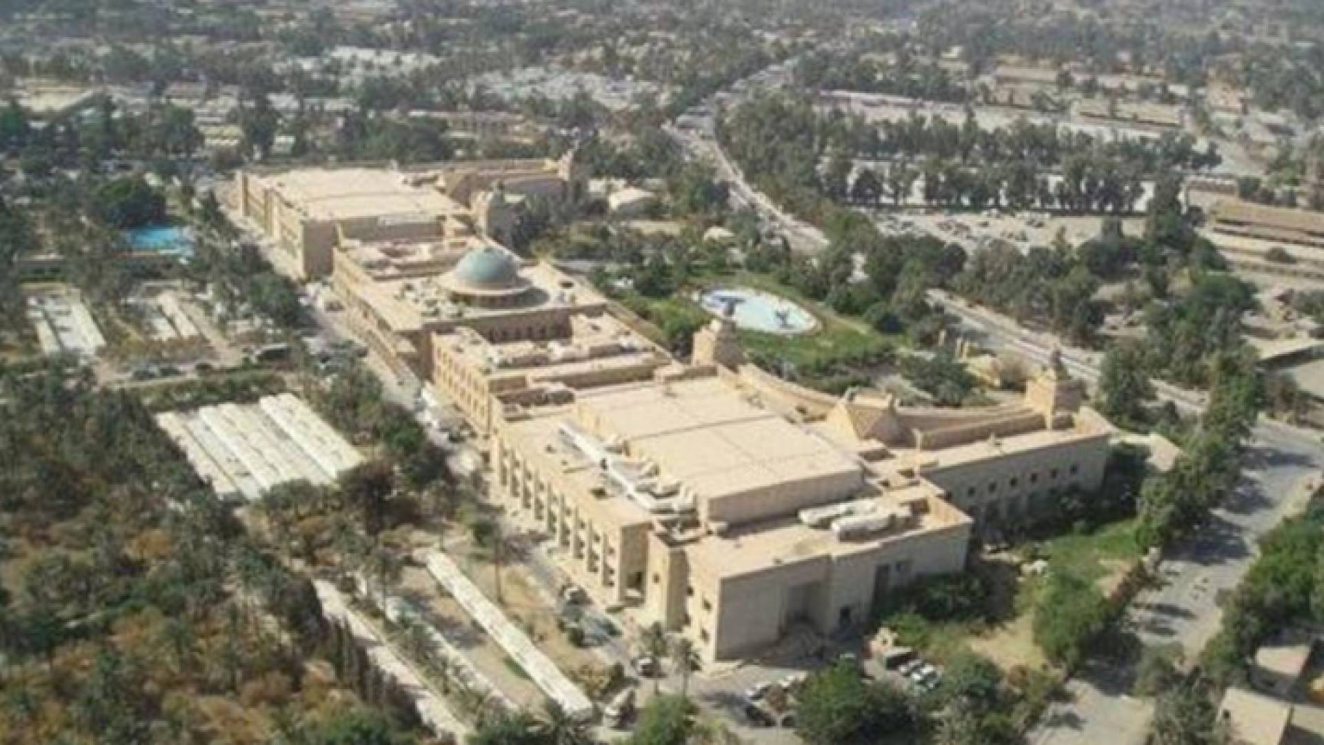 المنطقة الخضراء وسط بغداد