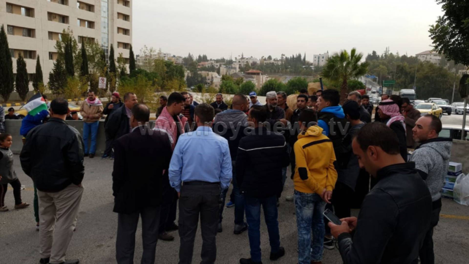 جانب من الاعتصام