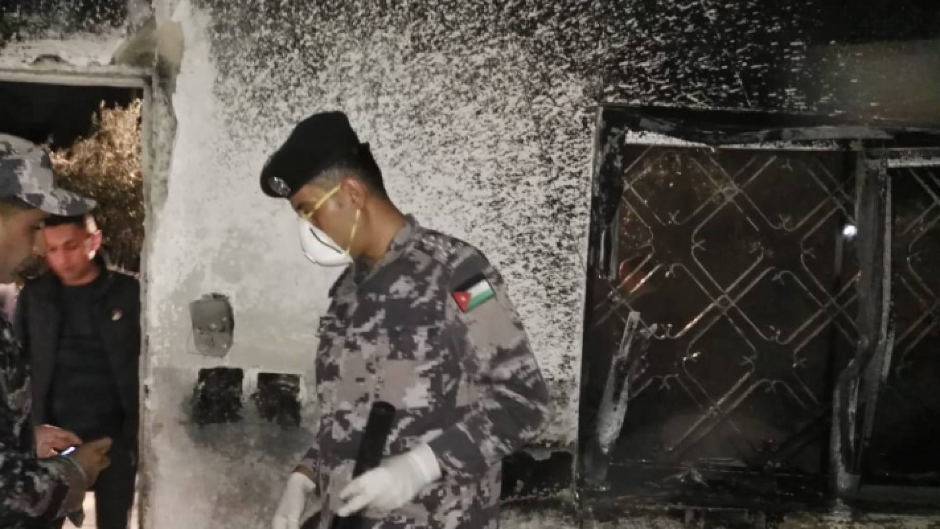 من موقع الحريق