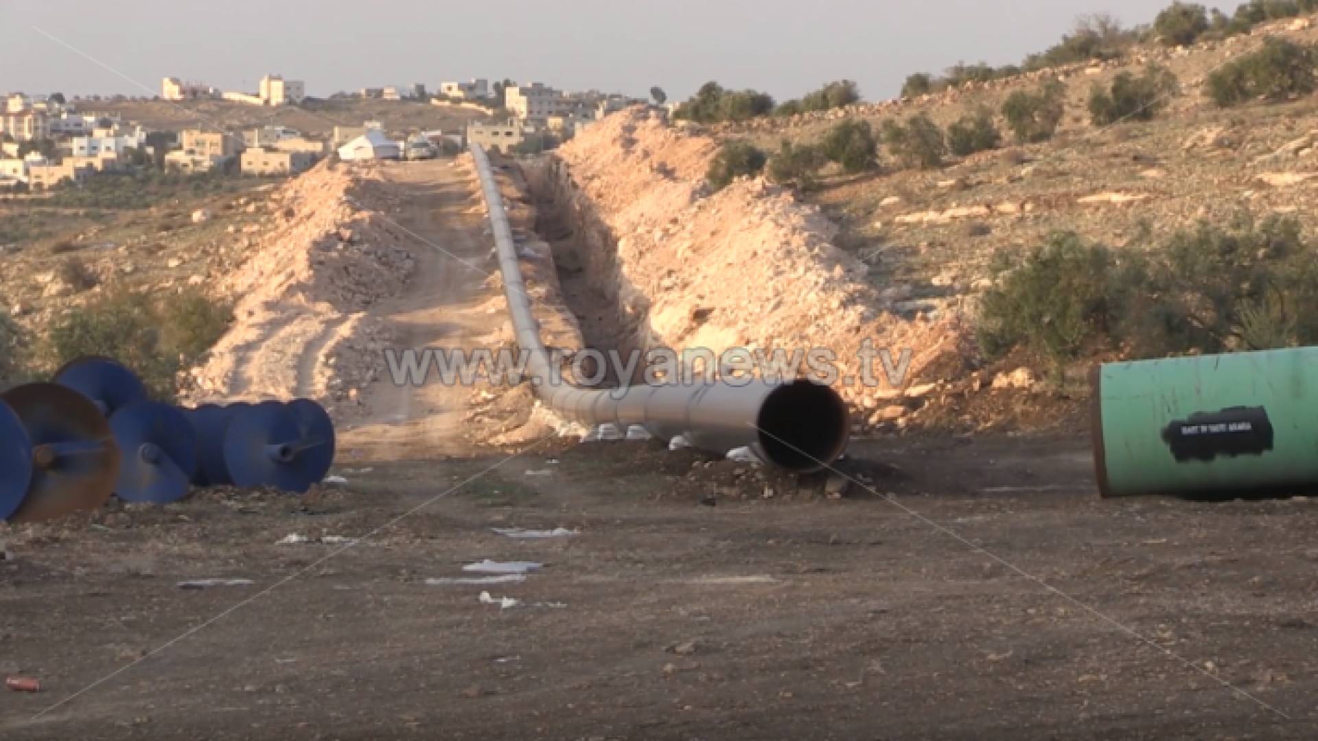 خط الغاز في منطقة الطيبة باربد