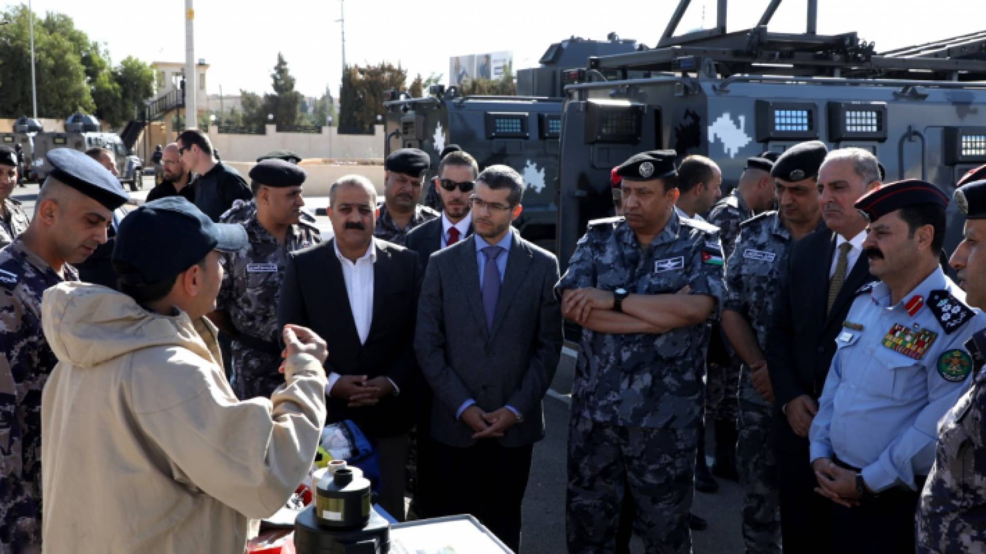 الحواتمة يتابع تمرين الاستجابة للمخاطر الكيماوية والنووية