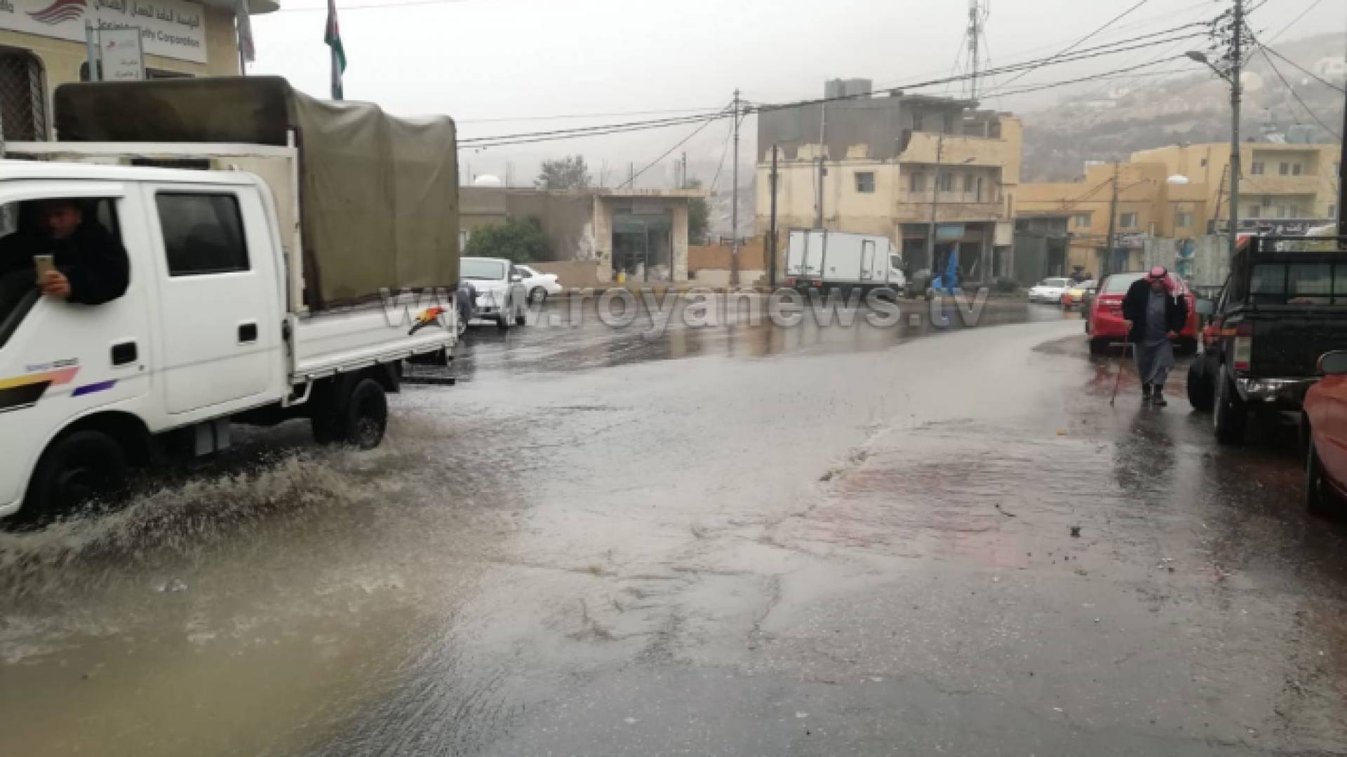 أمطار الخير تعم محافظة الطفيلة