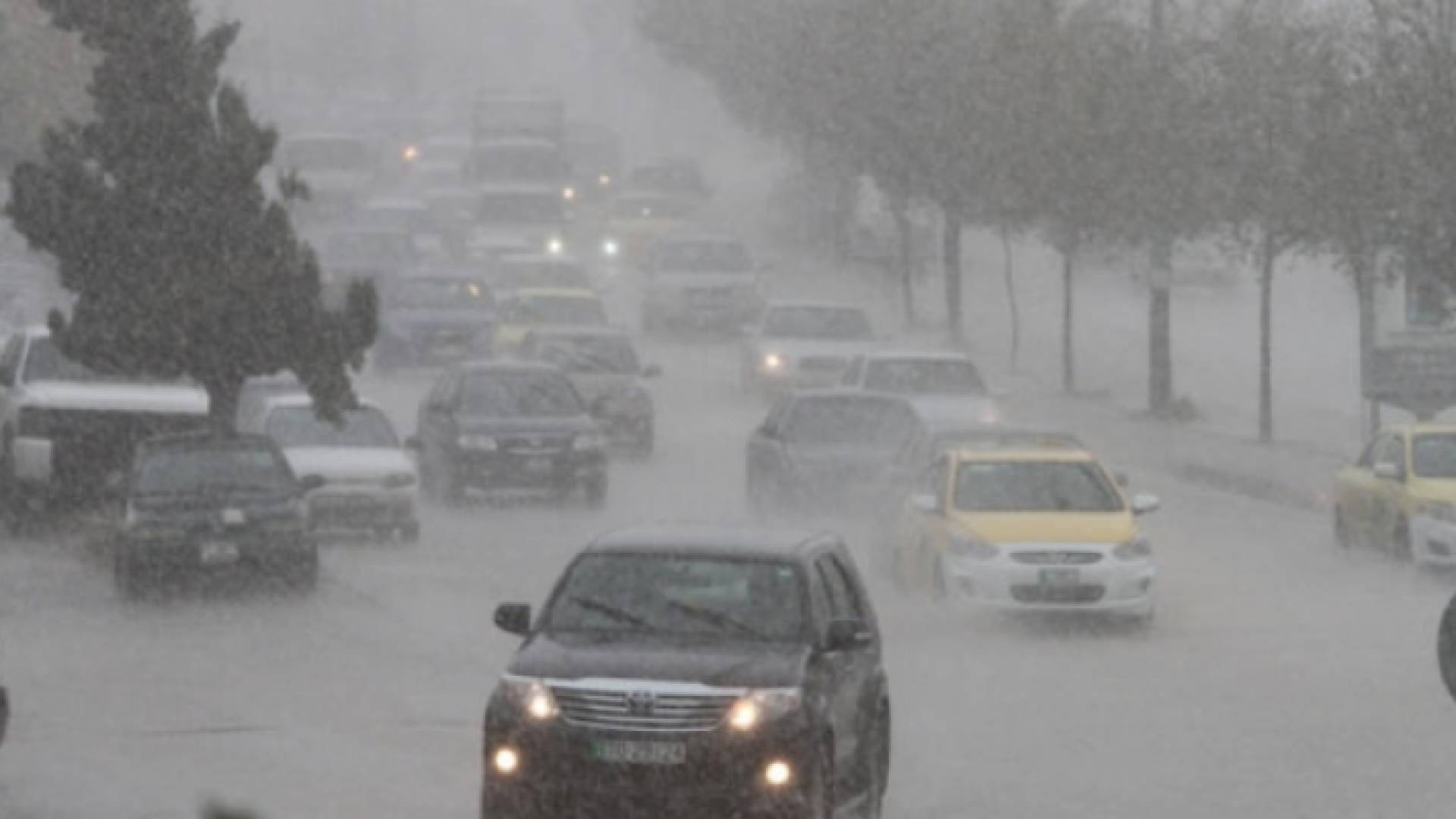 صورة للامطار في العاصمة عمان - ارشيفية