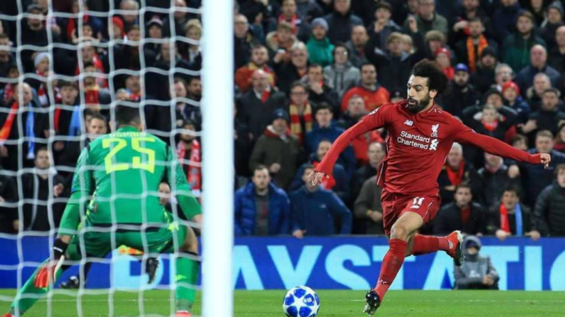 صلاح سجل الهدف في الشوط الأول