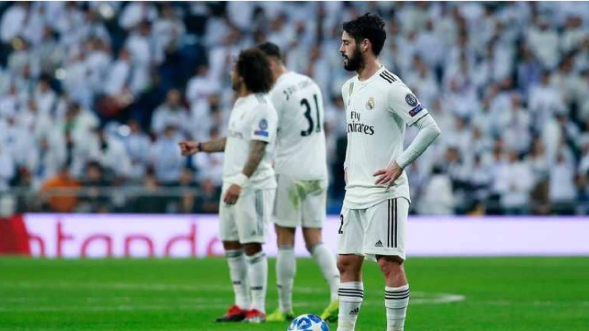 لاعبو ريال مدريد عقب اللقاء