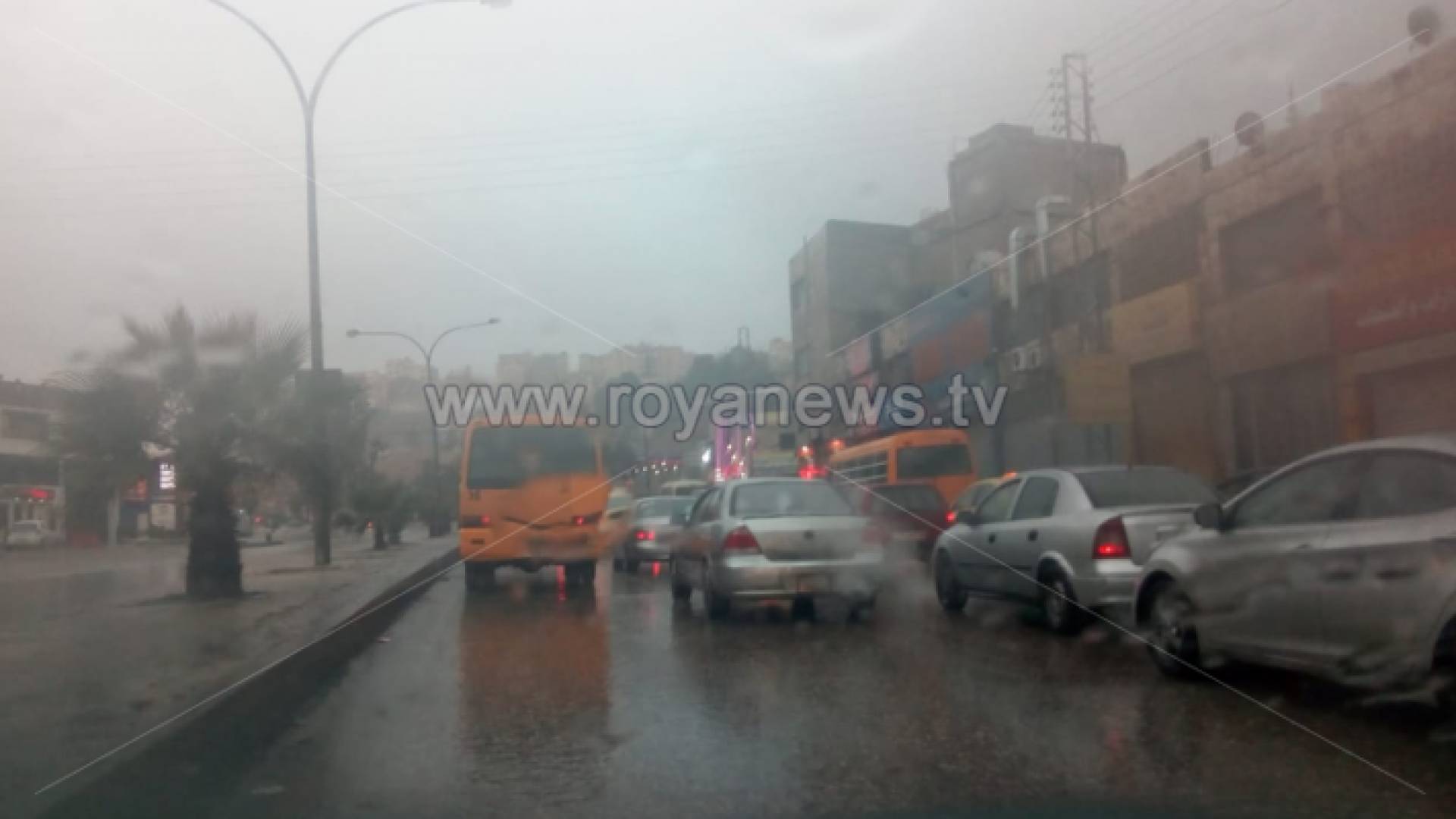 الامطار صباح اليوم في العاصمة عمان