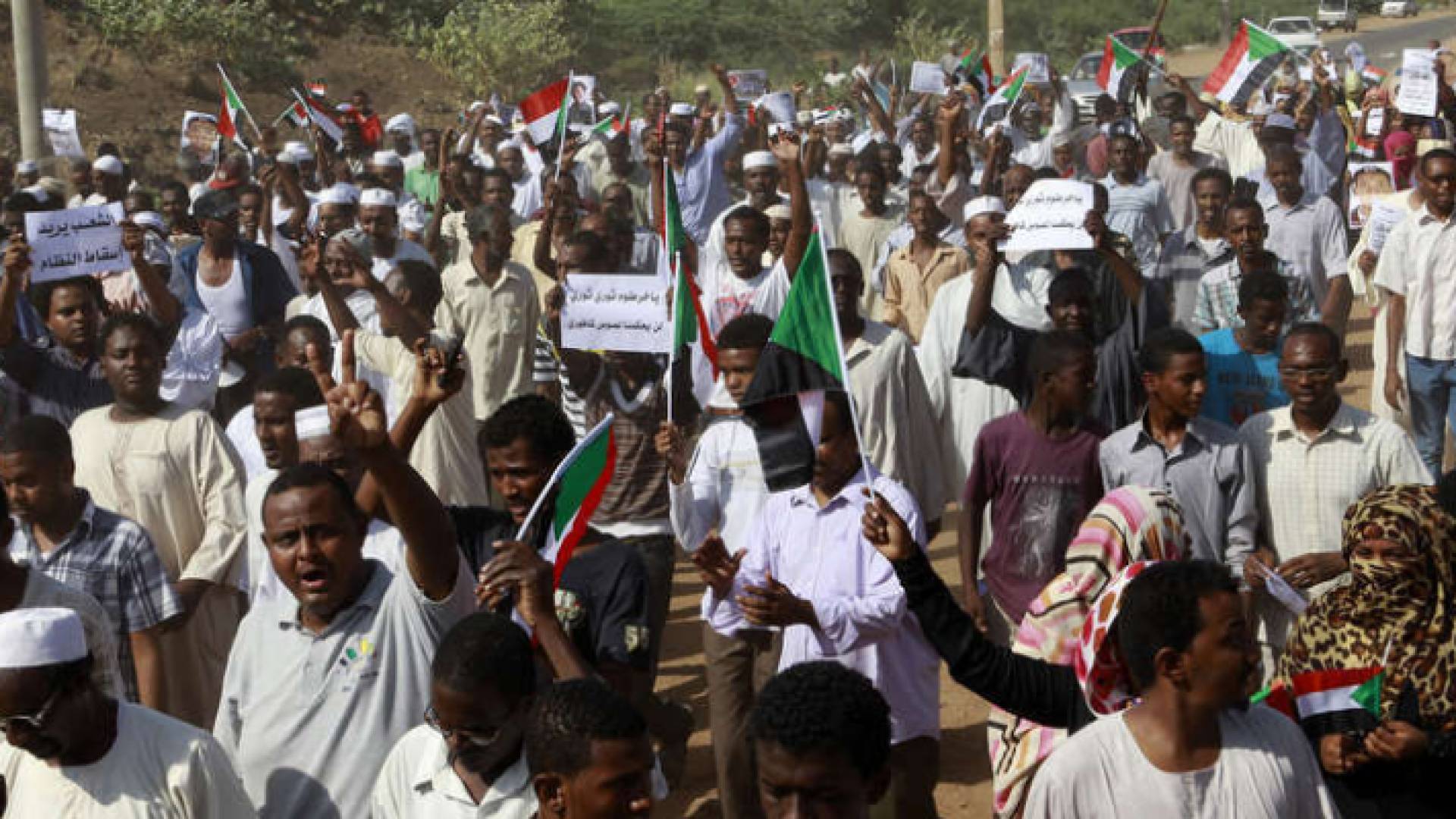 جانب من احتجاجات السودان