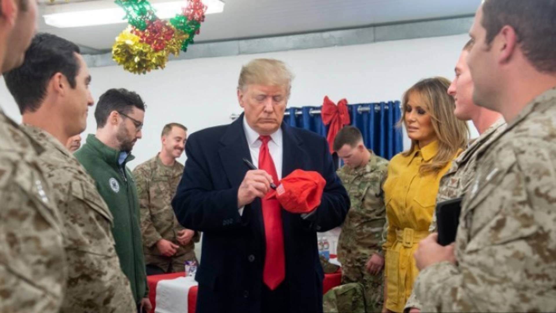 من زيارة ترمب الى العراق