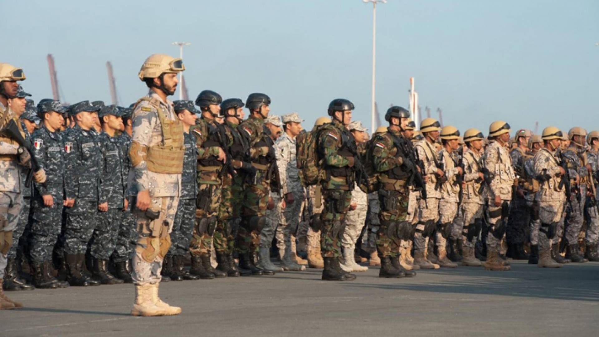 جانب من القوات المشاركة