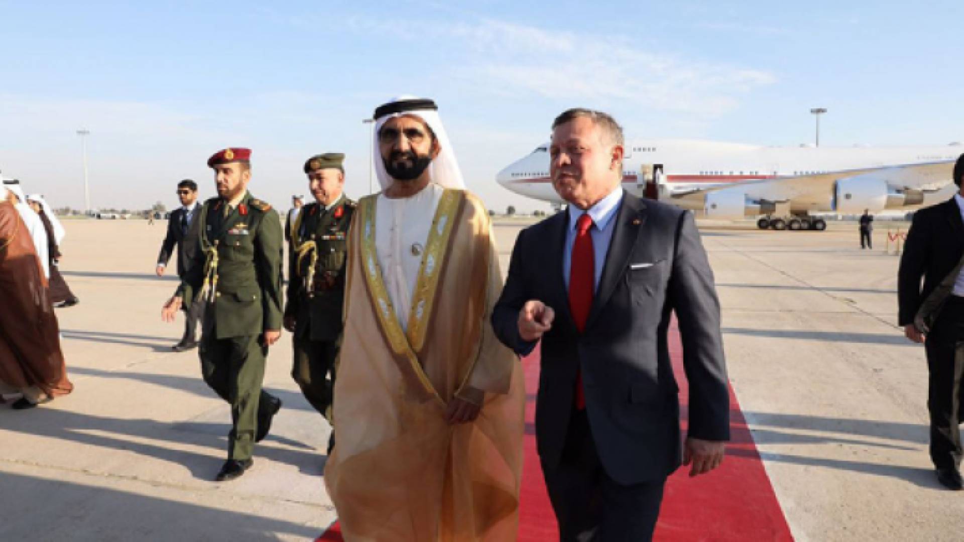 جلالة الملك عبدالله الثاني والشيخ محمد بن راشد