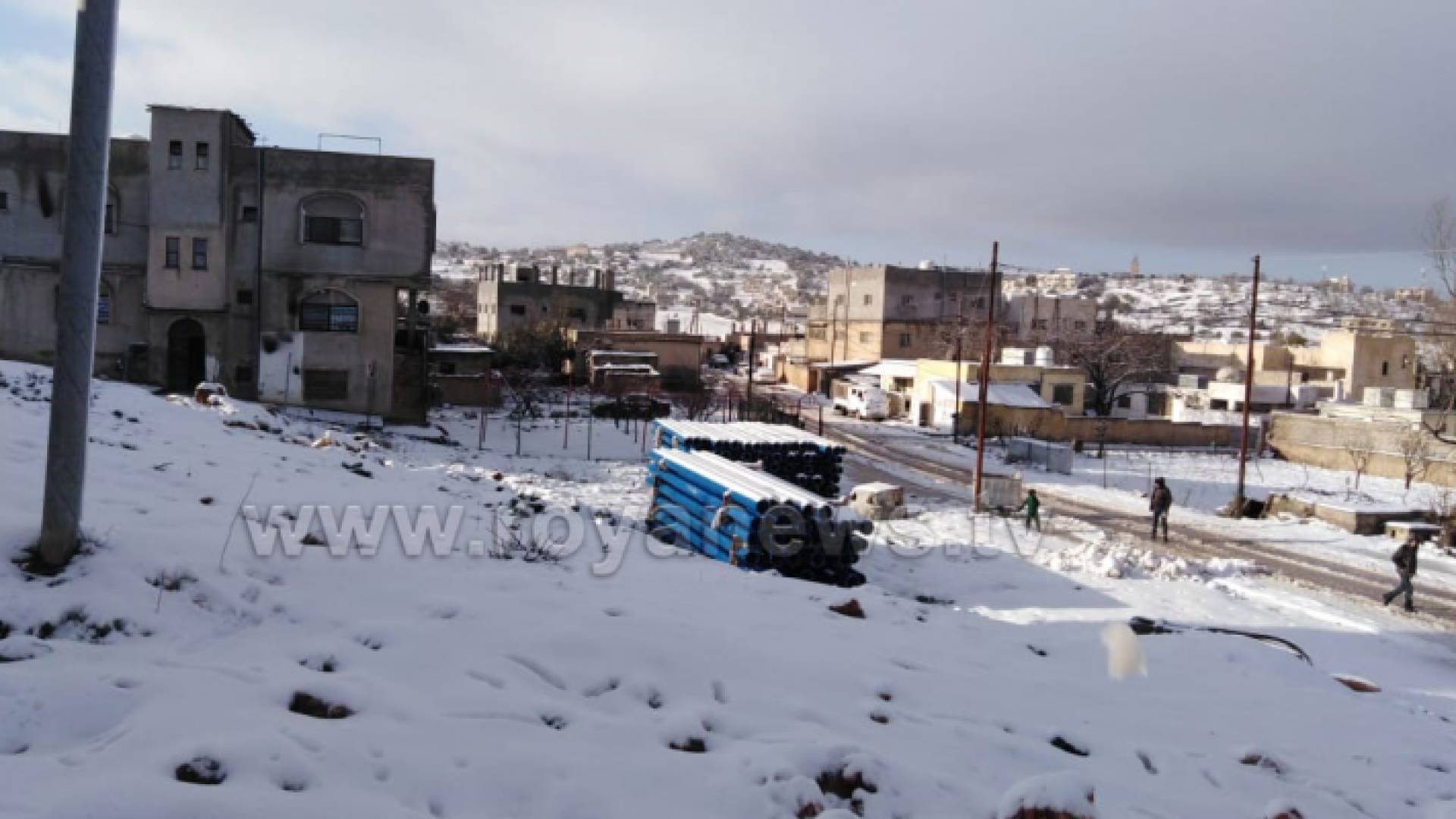 ثلوج عجلون صباح الاربعاء - مراسل رؤيا
