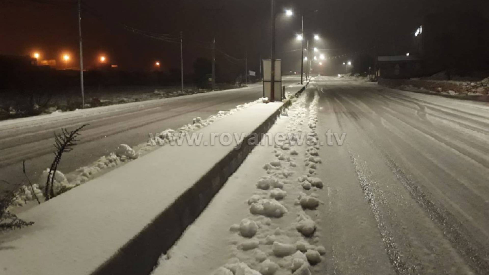 الثلوج في عجلون