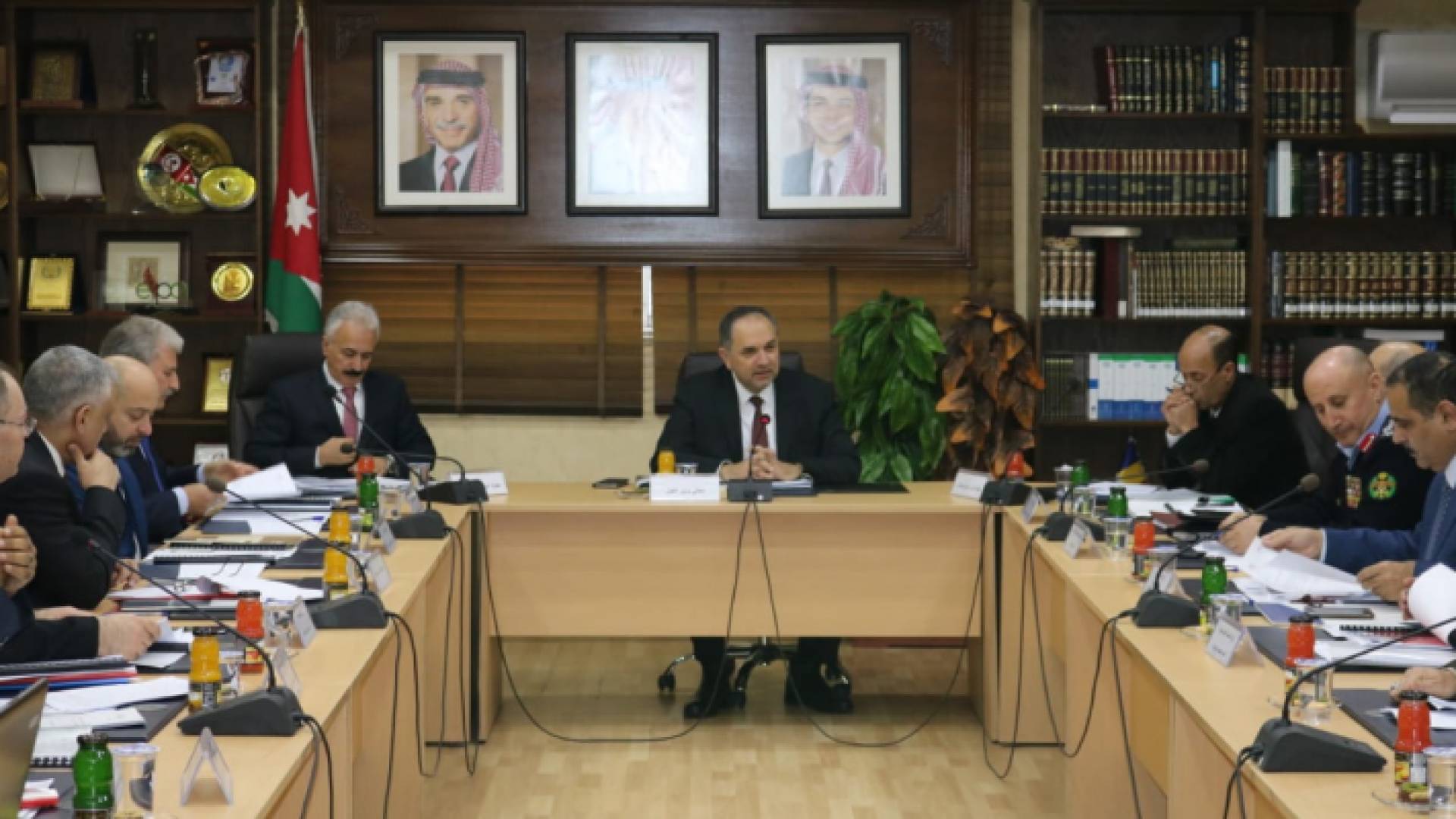 جانب من اجتماع اللجنة الوطنية لمنع الاتجار بالبشر