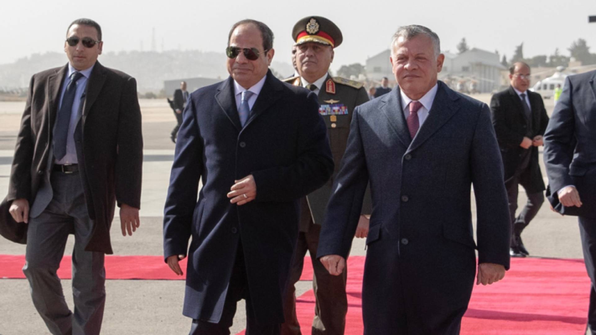 خلال استقبال جلالة الملك للرئيس المصري