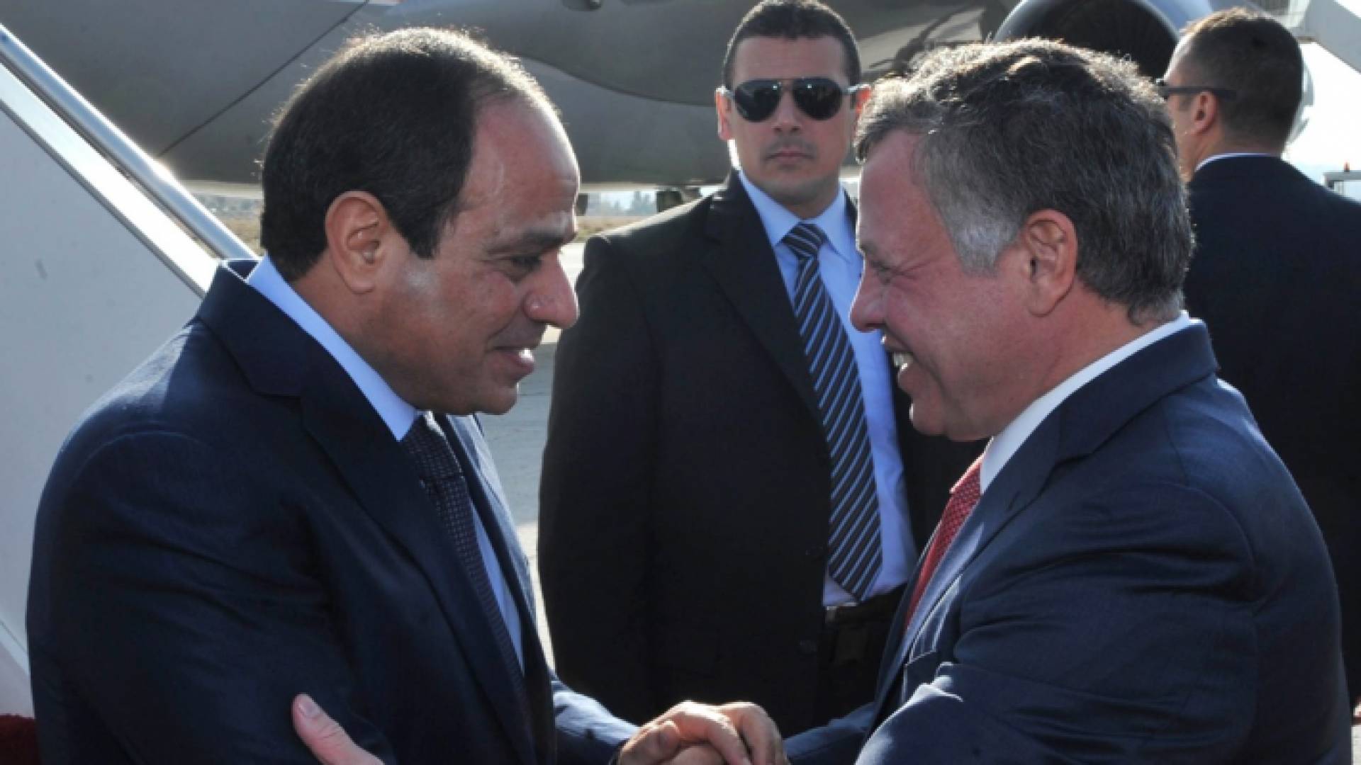 جلالة الملك والرئيس المصري عبد الفتاح السيسي