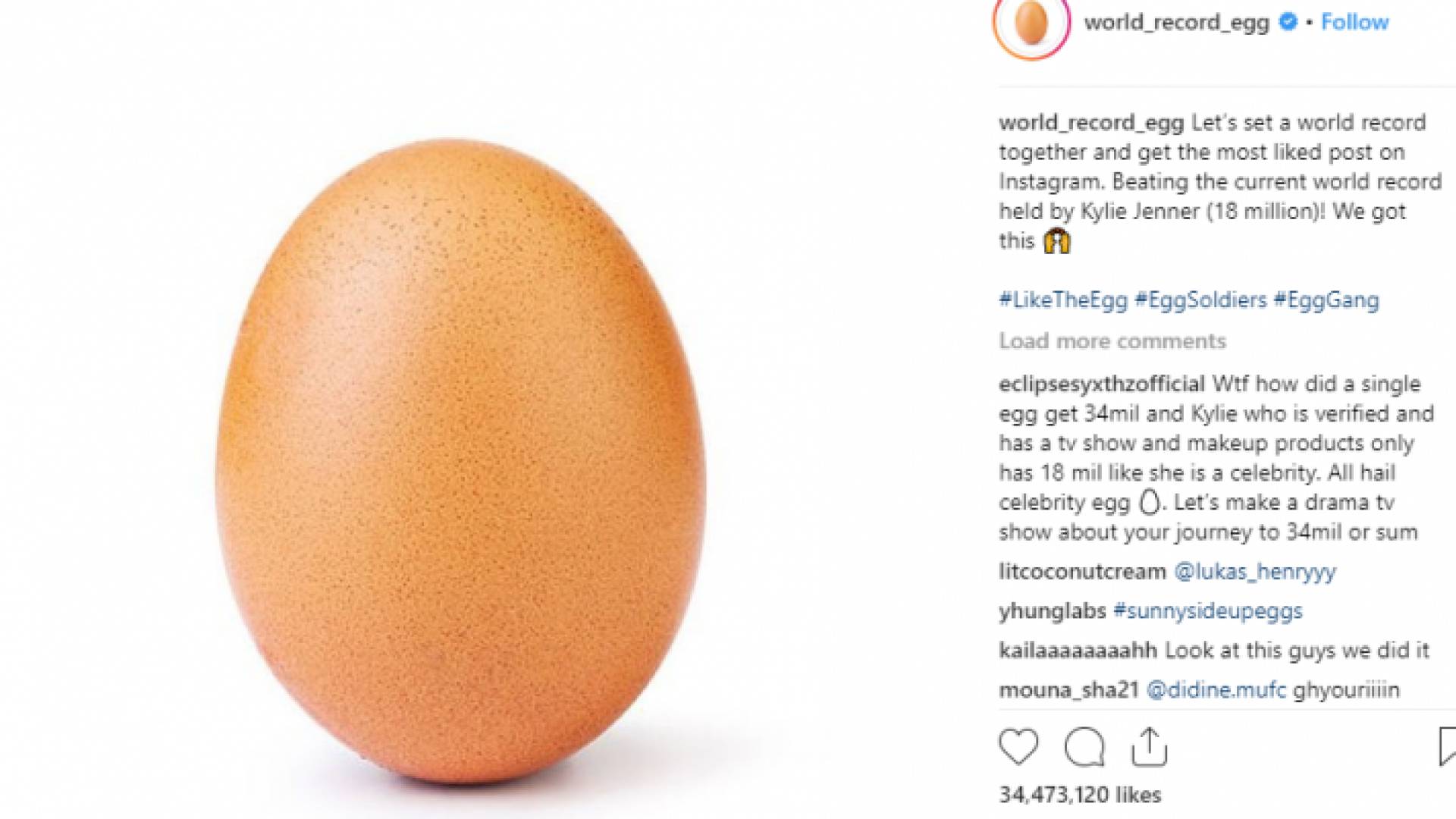 الصورة التي نشرت على انسغرام