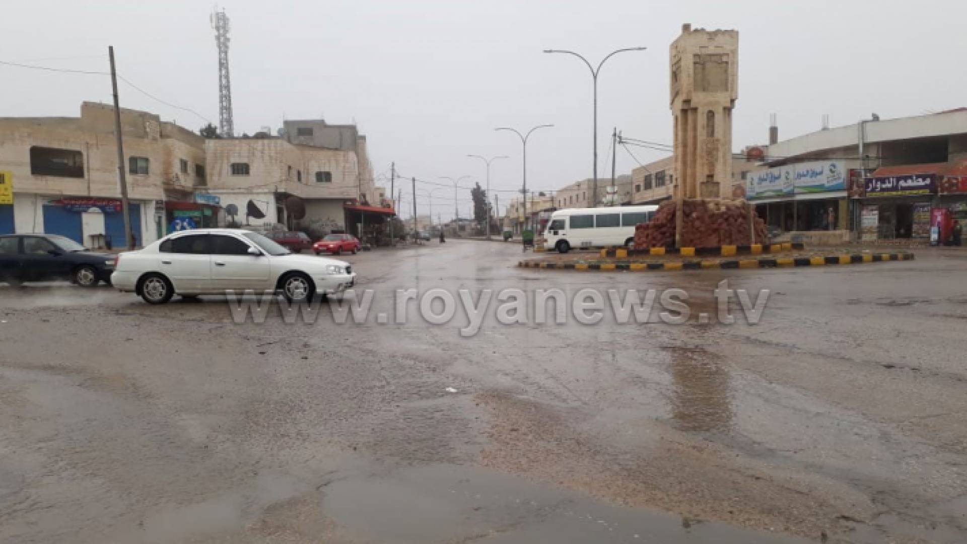 الامطار في مدينة الكرك - ارشيفية