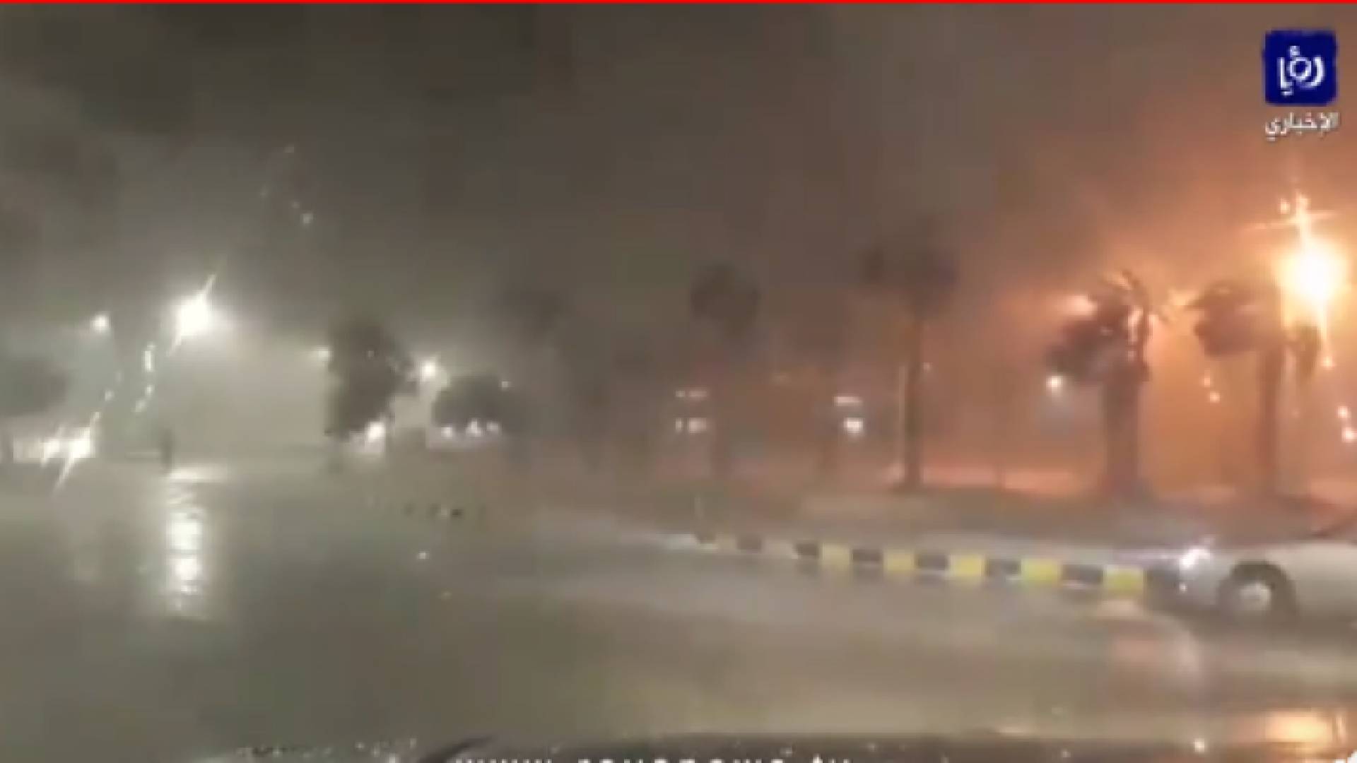 تساقط الثلوج في الكرك