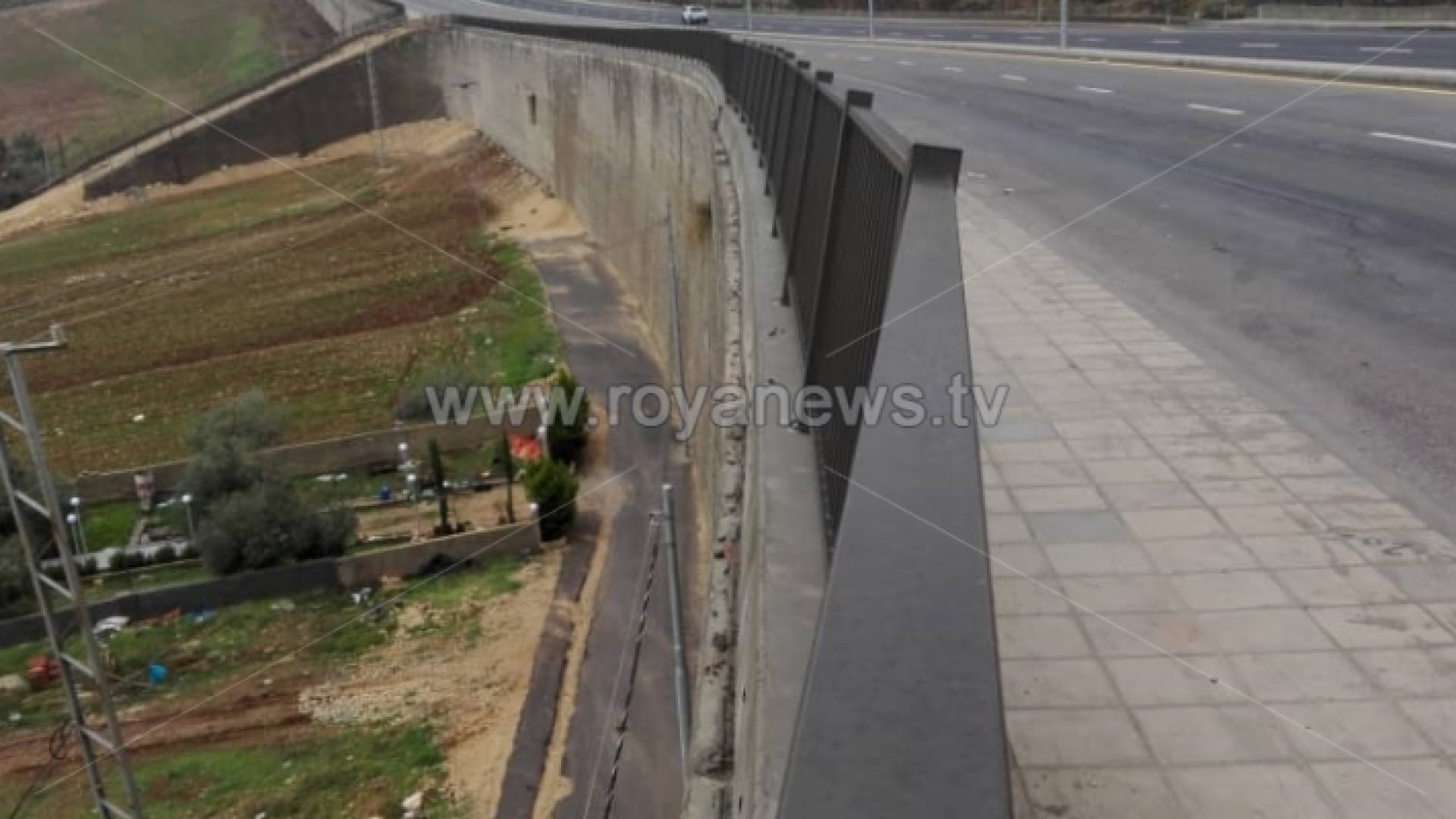 الجدار الاستنادي في شارع الستين