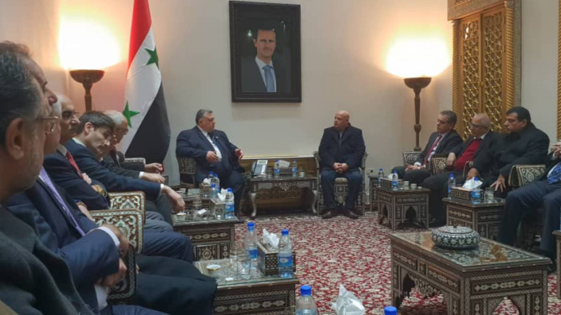 من لقاء وزير الأشغال السوري