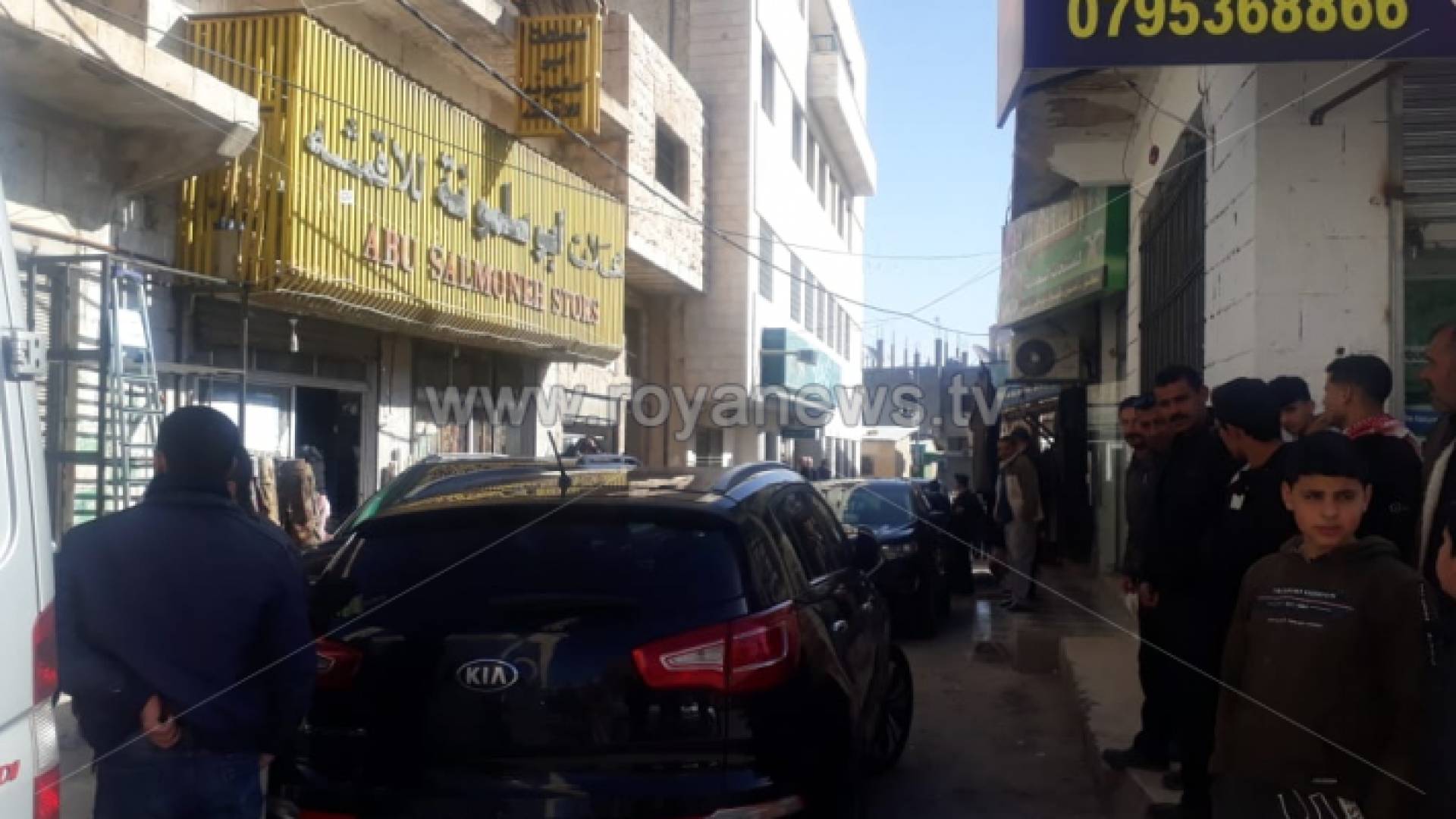 من مكان عملية السطو على فرع بنك في منطقة سحاب