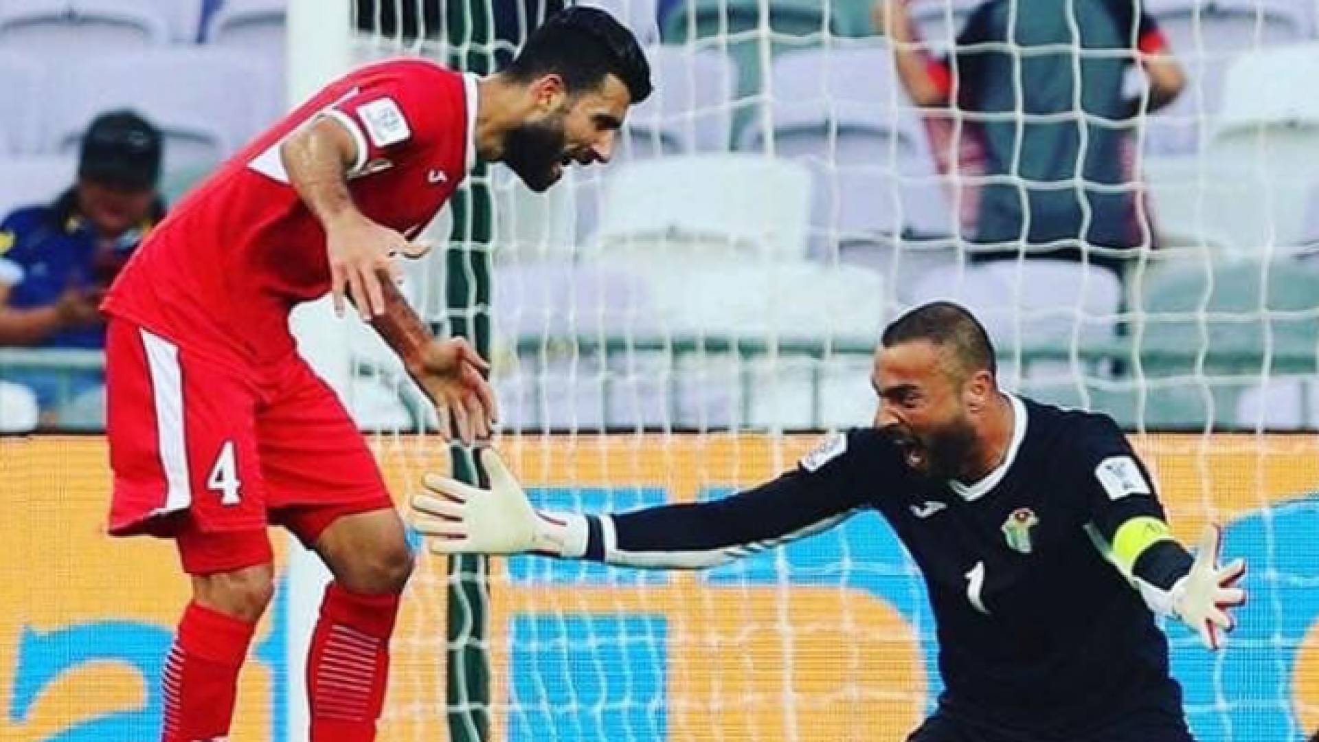 من مبارة الاردن واستراليا