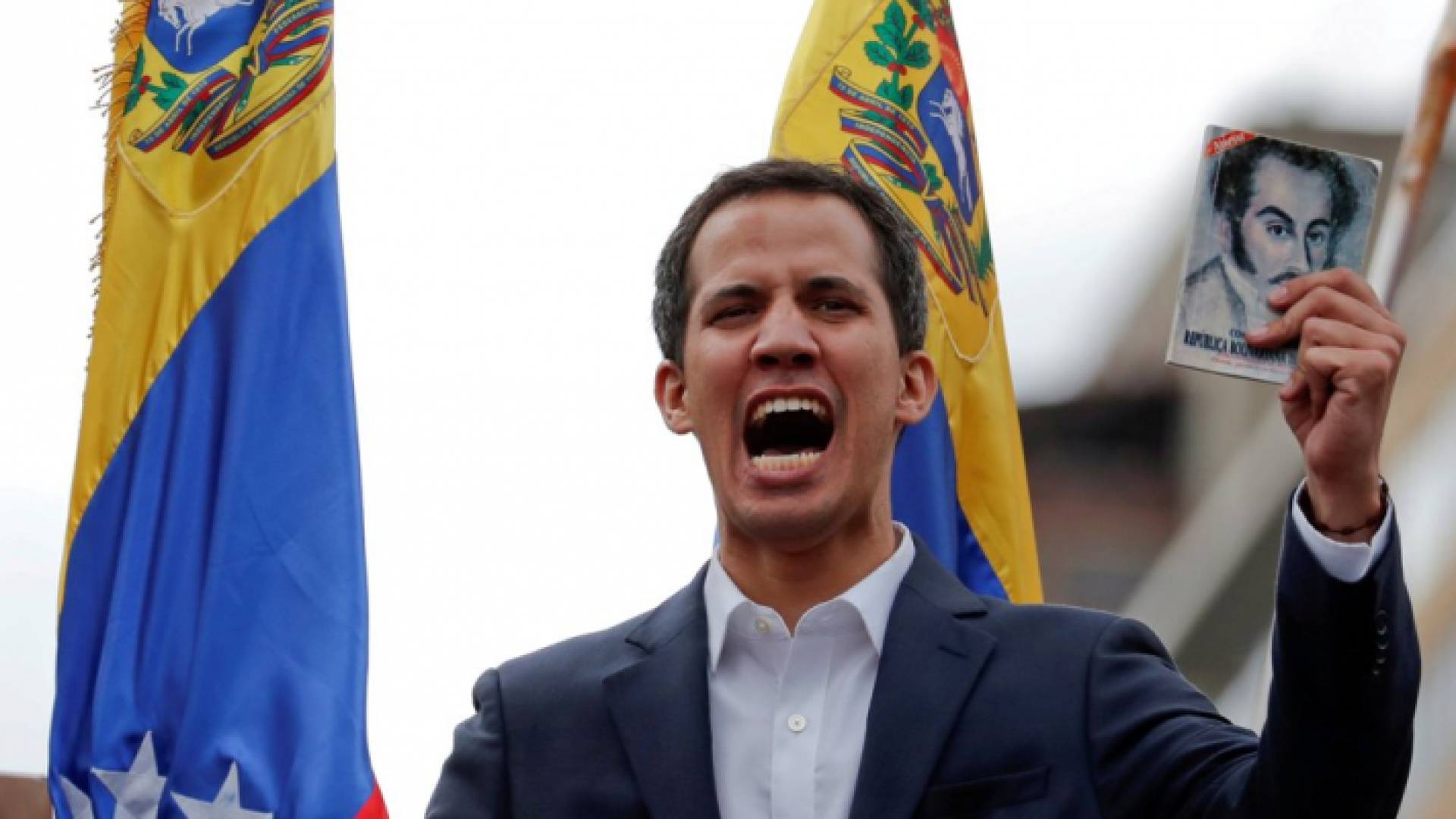 رئيس البرلمان الفنزويلي خوان غوايدو الذي أعلن نفسه رئيسا بالوكالة