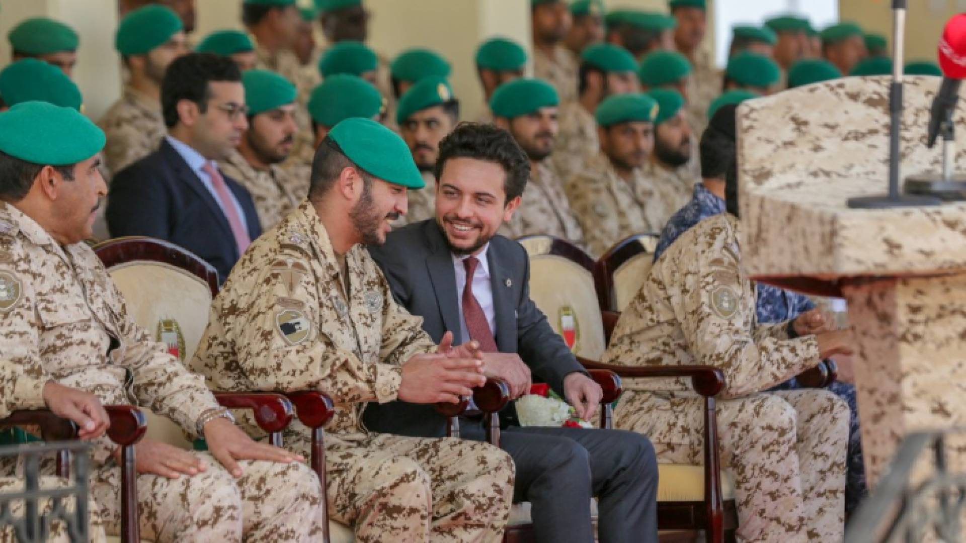 خلال حضور سموه التمرين