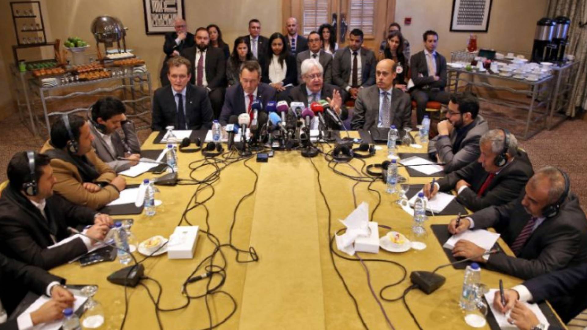 خلال جولة المحادثات بين الأطراف المتحاربة في اليمن