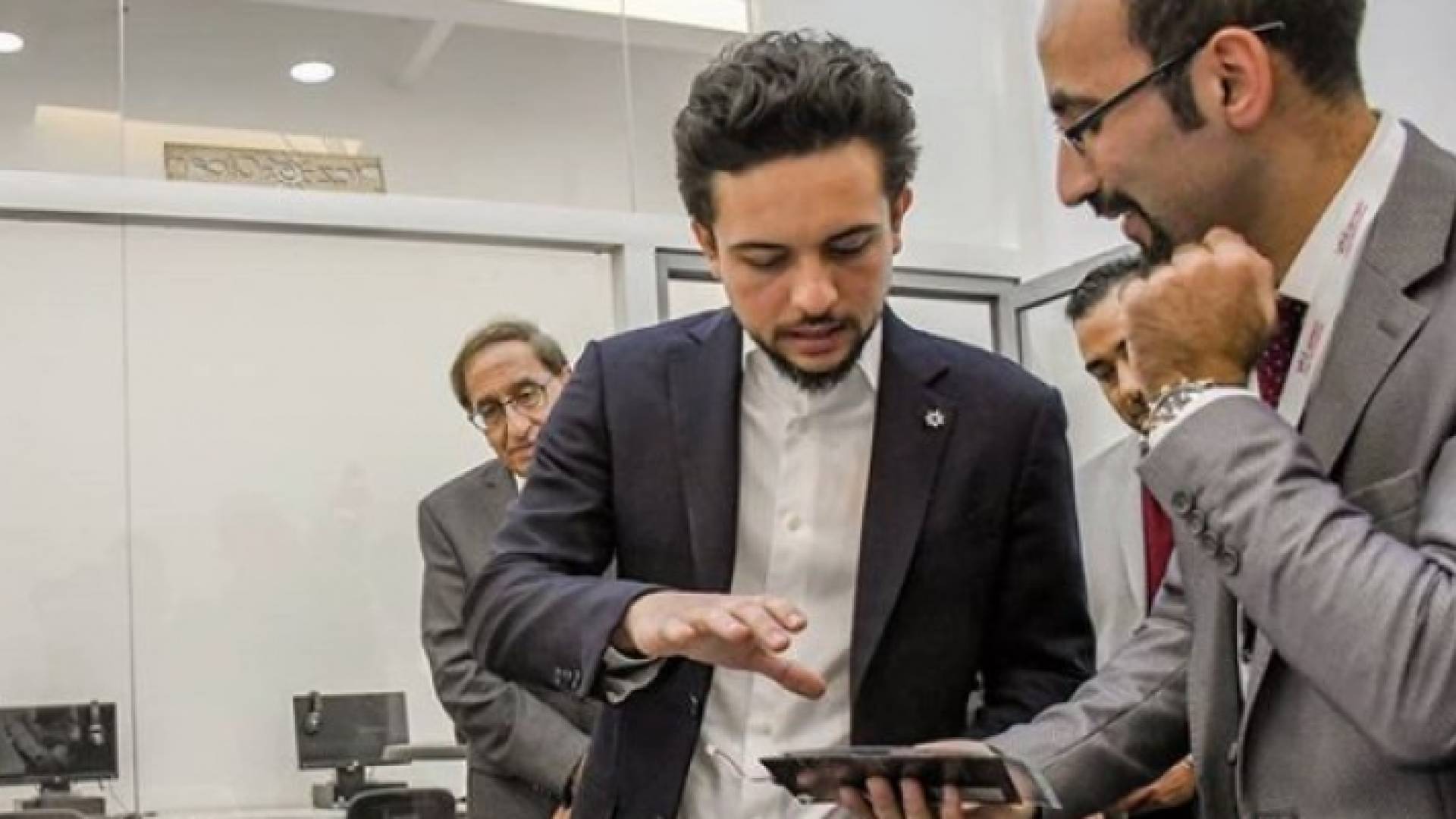 زيارة ولي العهد الى جامعة الحسين بن طلال