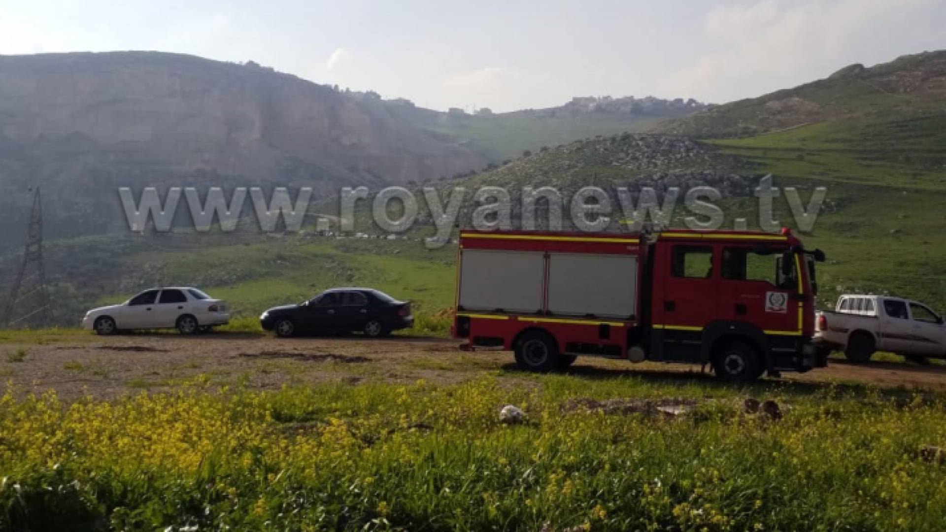 من موقع انفجار اللغم