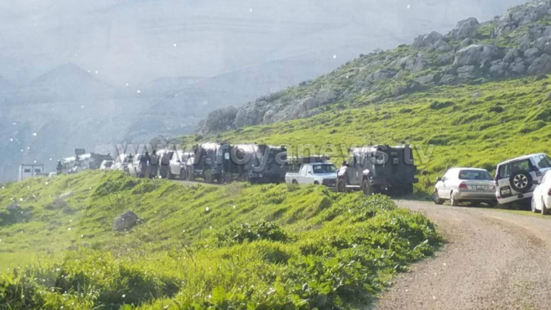 من مكان وقوع الانفجار في السلط