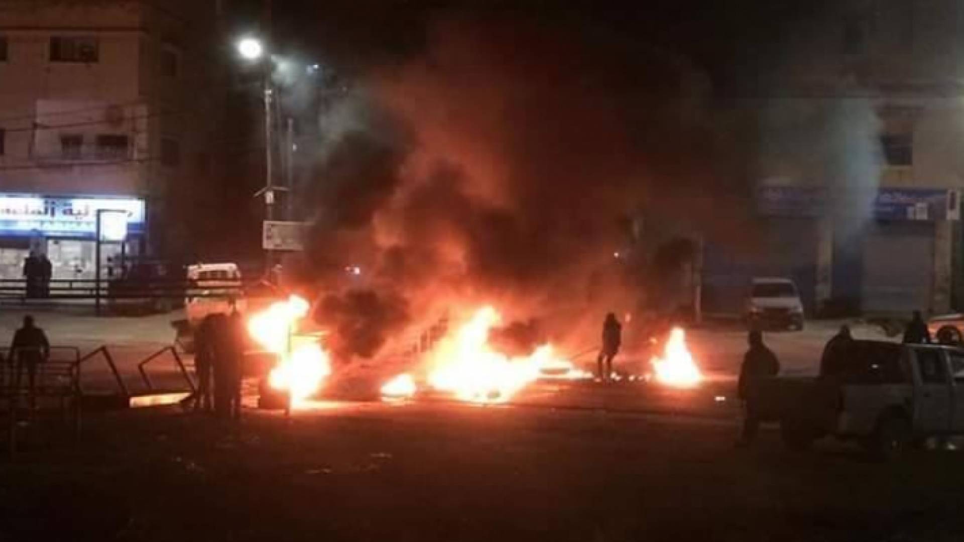 صورة من موقع اعمال الشغب