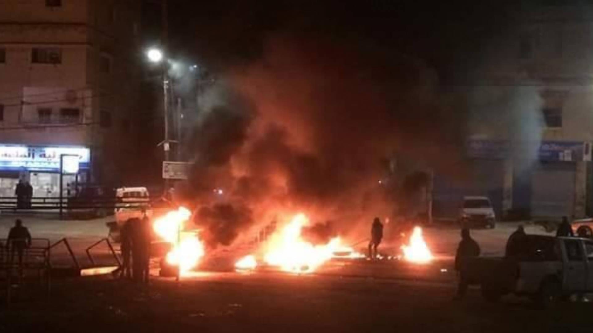 صورة من موقع اعمال الشغب