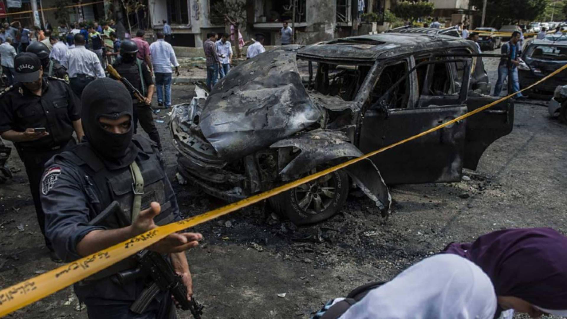 صورة لموقع الهجوم الذي أسفر عن وفاة هشام بركات - ارشيفية