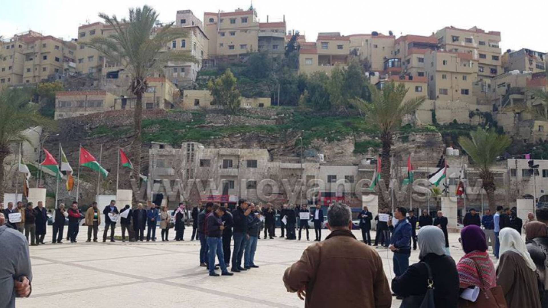 من الوقفة الاحتجاجية