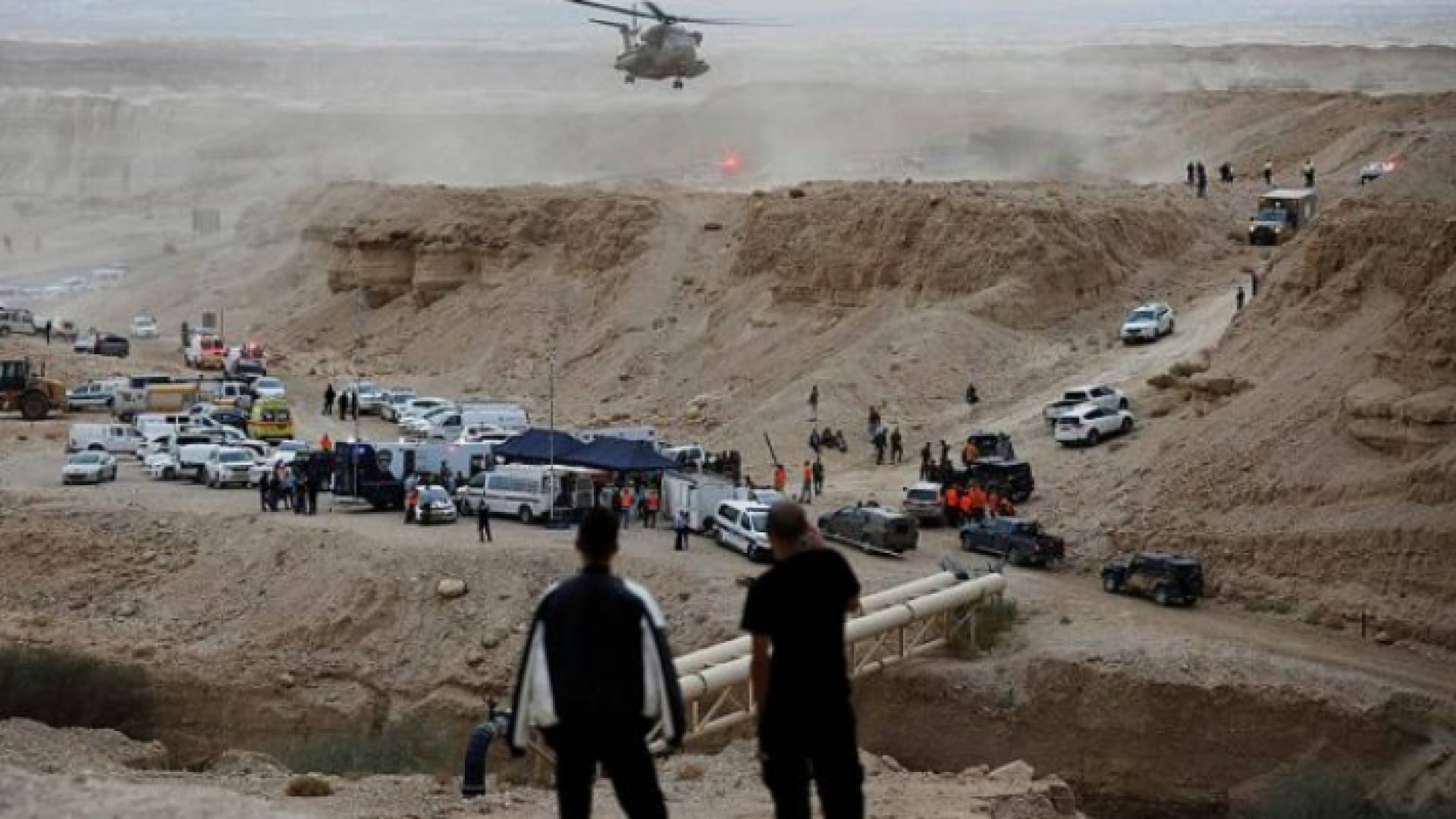 من مكان فاجعة البحر الميت