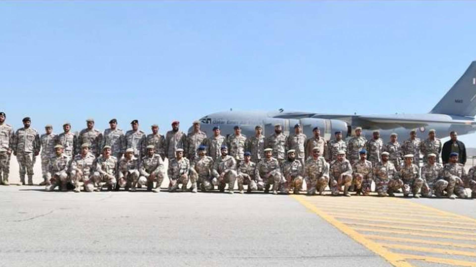 قوة عسكرية قطرية مشاركة في تمرين "درع الجزيرة 10" بالسعودية