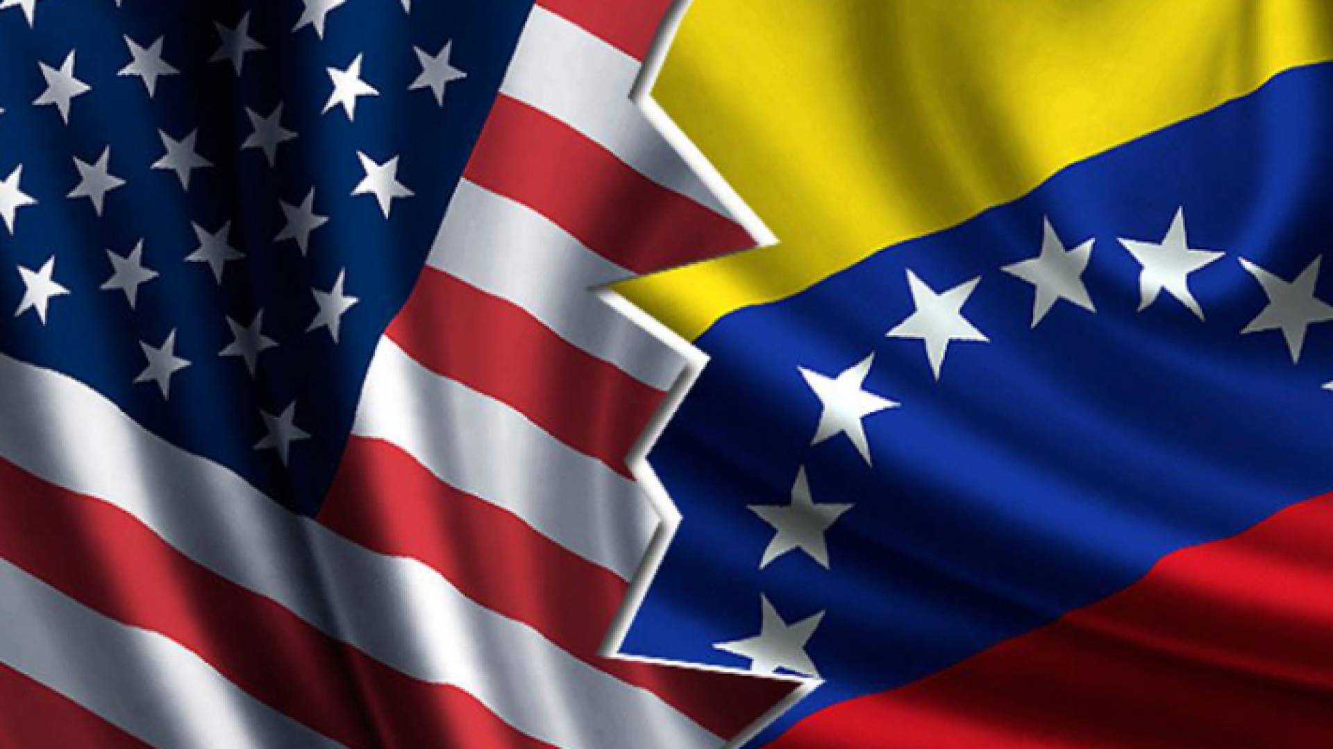 علم الولايات المتحدة الامريكية وفنزويلا