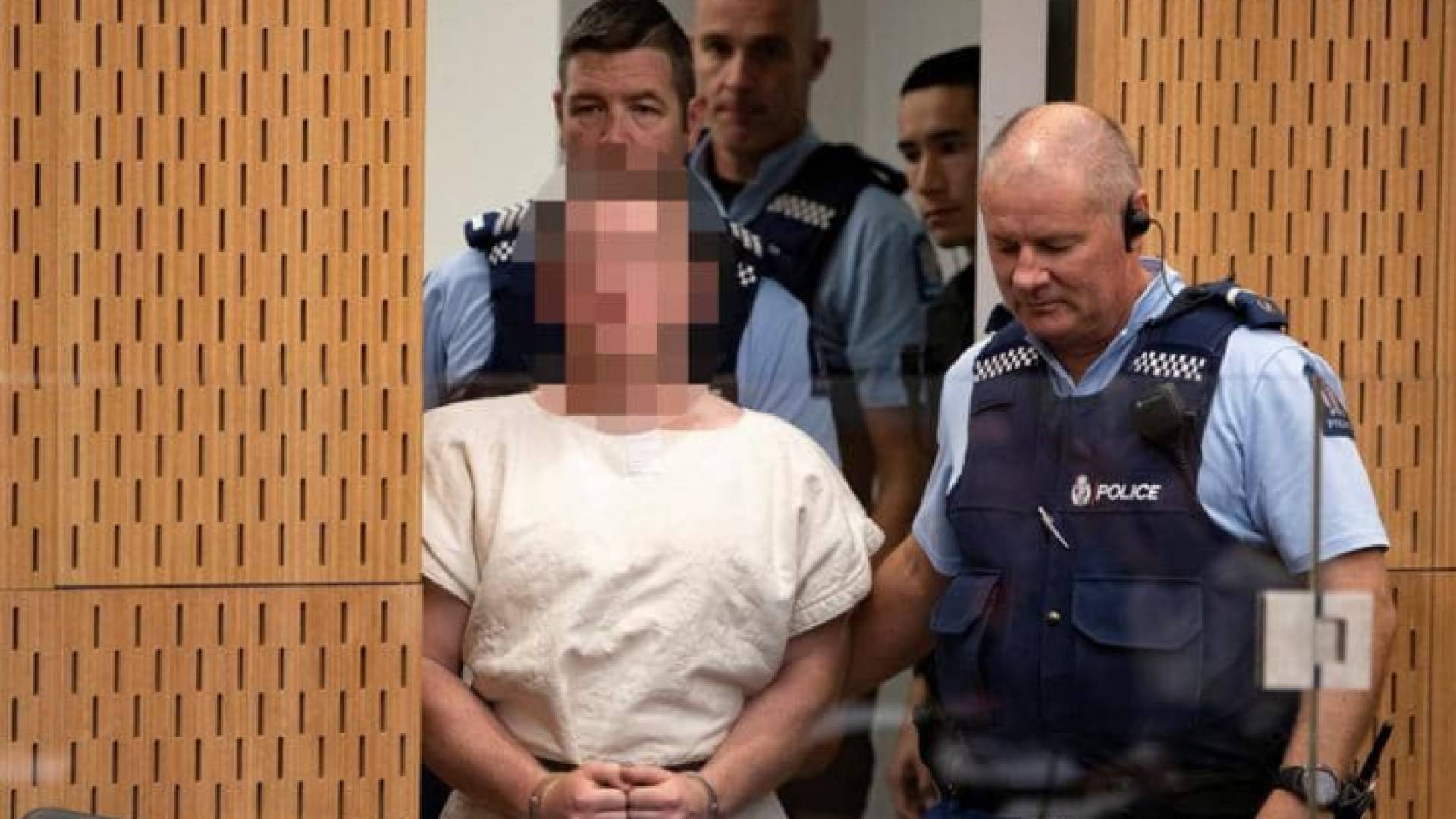 سفاح نيوزيلندا في المحكمة