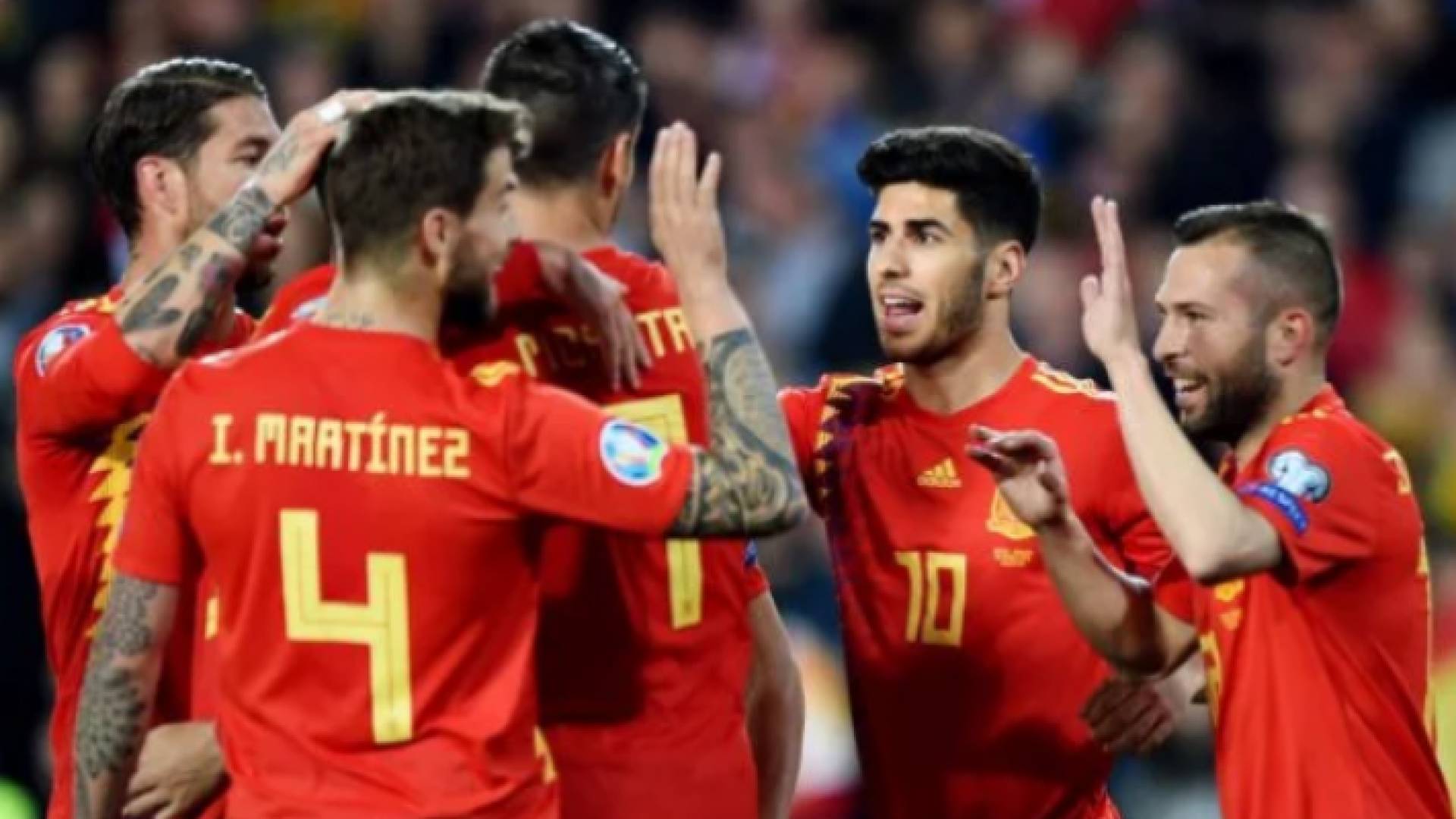 لاعبو المنتخب الاسباني