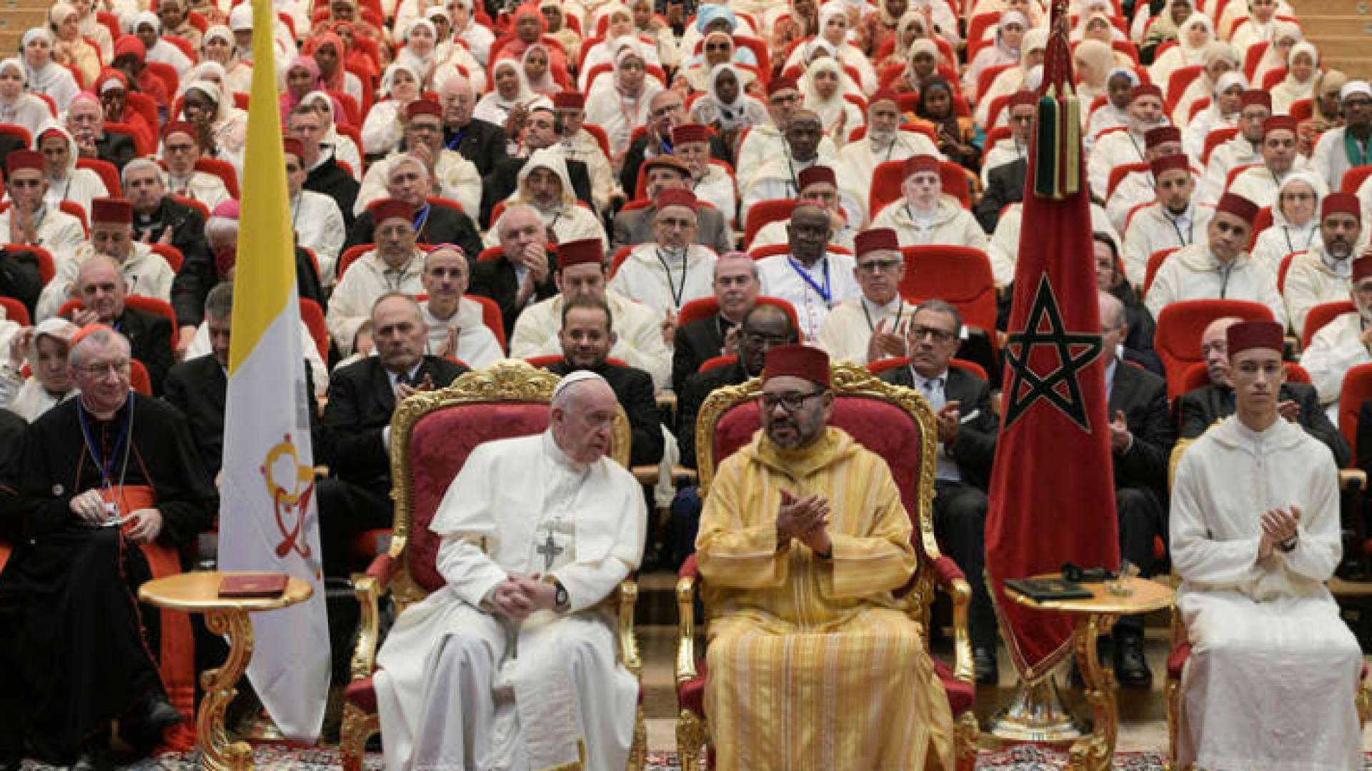 البابا فرنسيس والملك المغربي محمد السادس