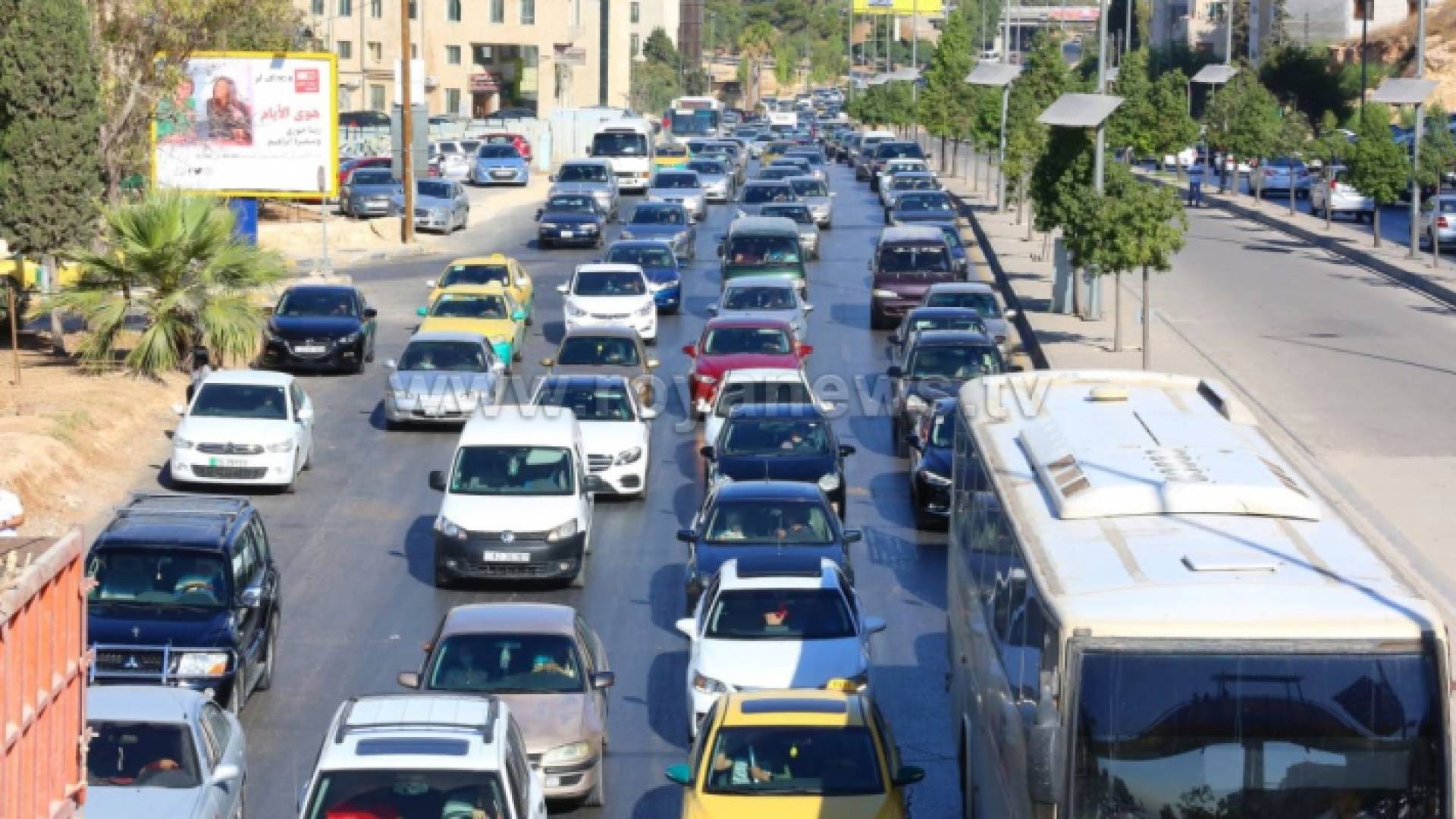 أزمة سير العاصمة عمان - ارشيفية