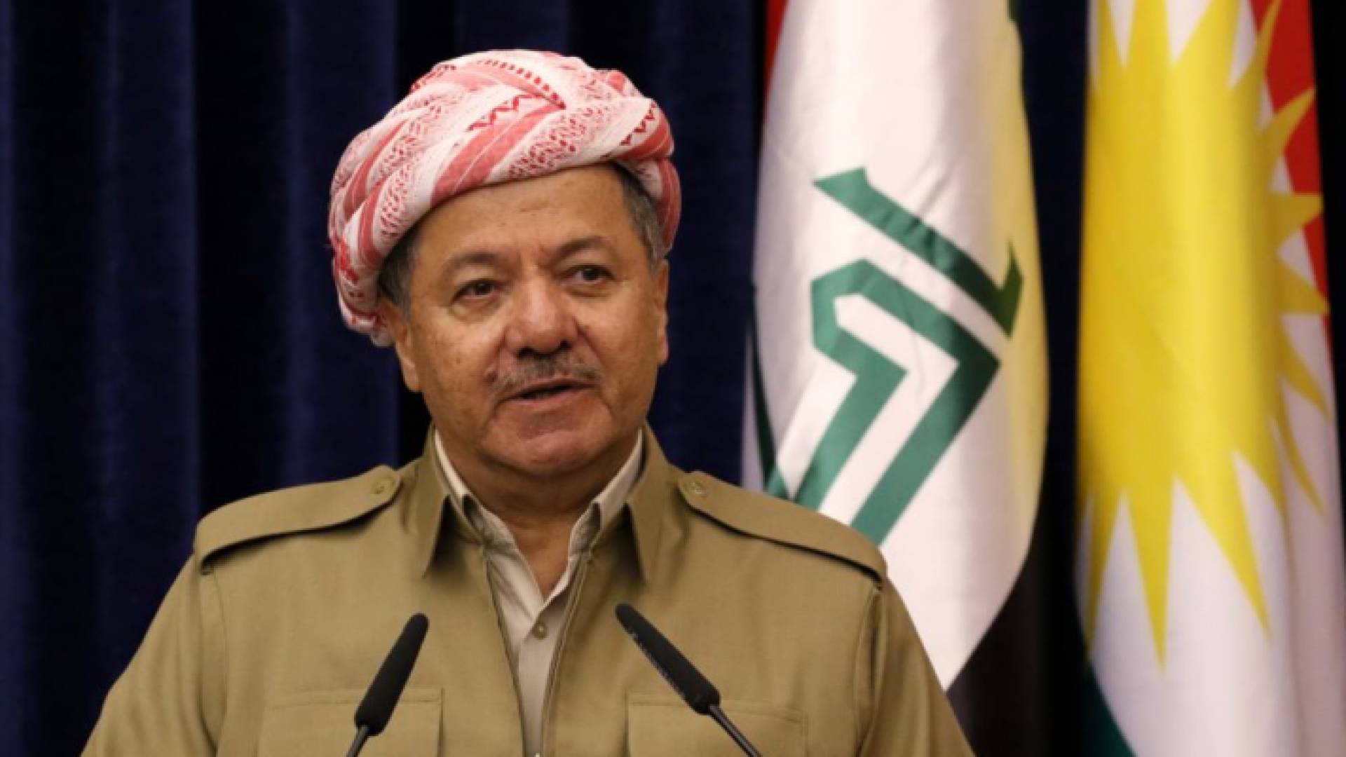 رئيس الحزب الديمقراطي الكردستاني مسعود برزاني