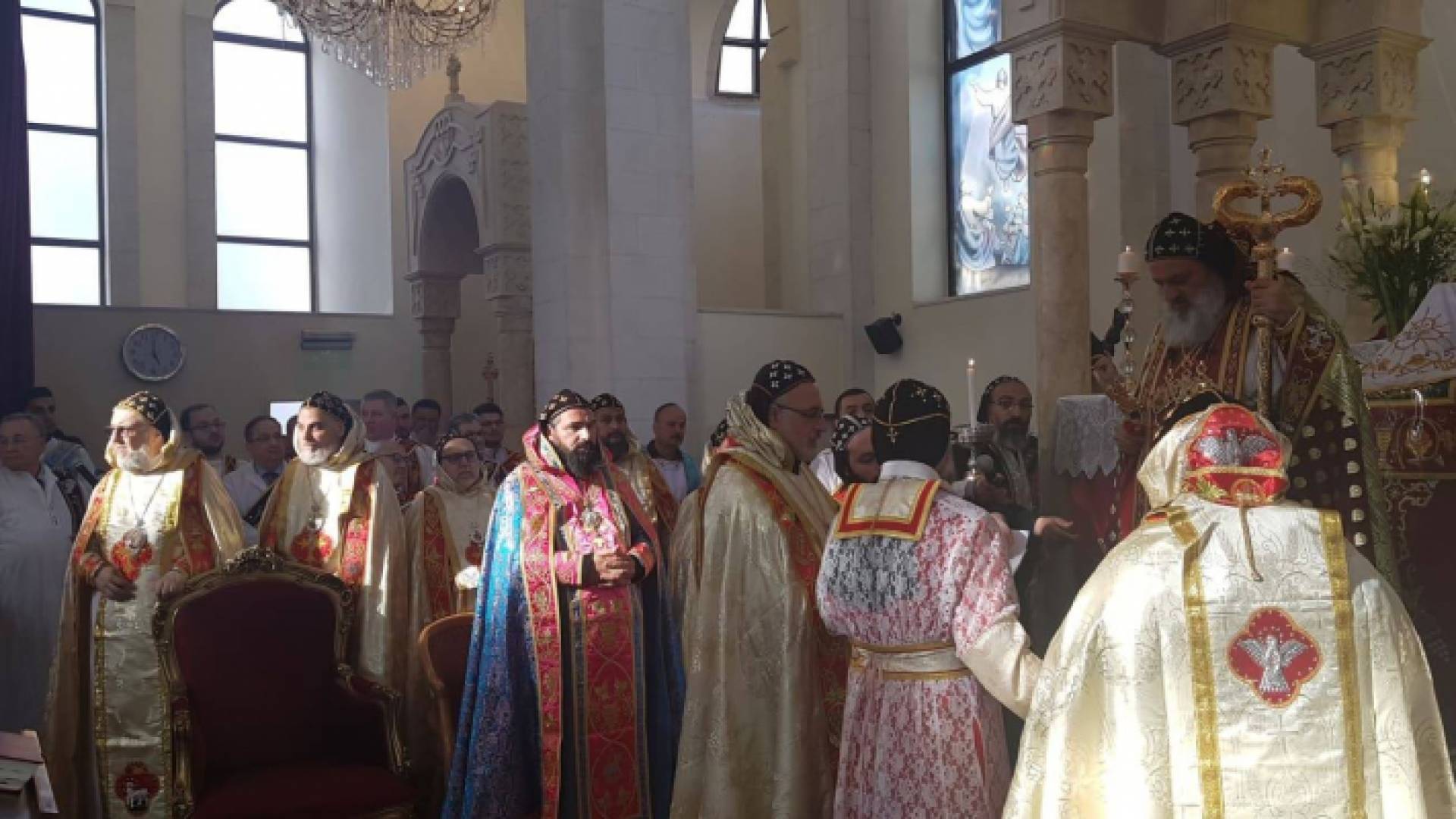 خلال مراسم تسمية أسقف للسريان في الأردن
