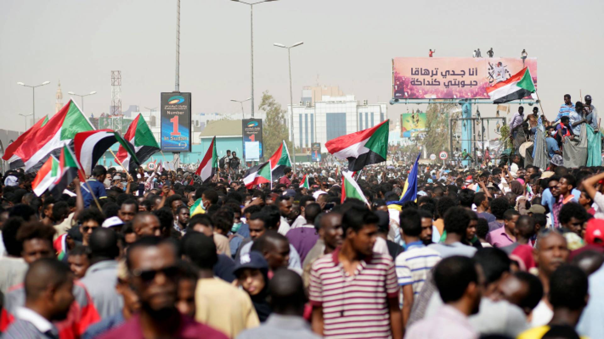 من الاحتجاجات في السودان