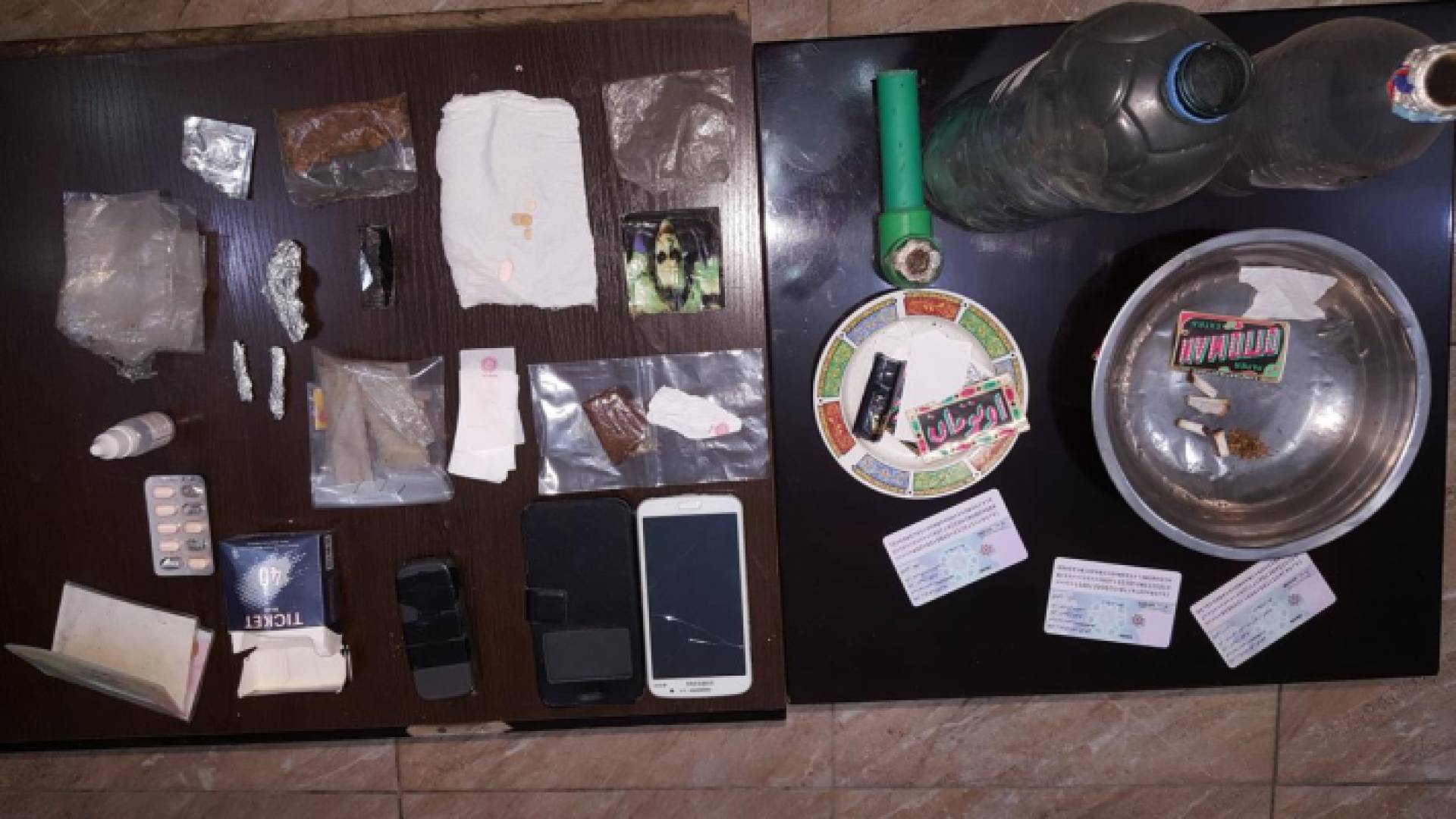 جانب من المضبوطات