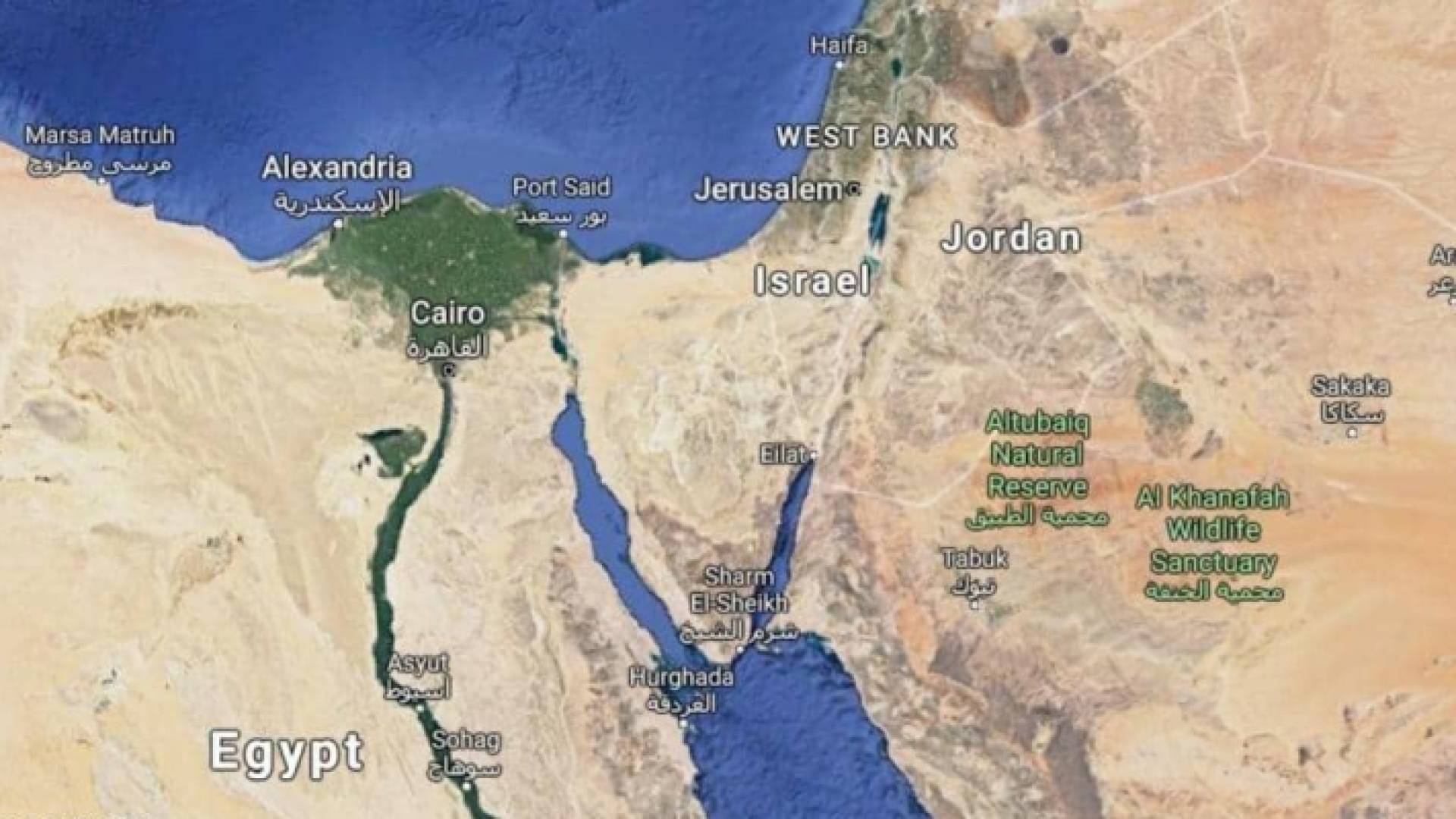 سيناء لن تكون جزء من خطة السلام بين تل آبيب وفلسطين