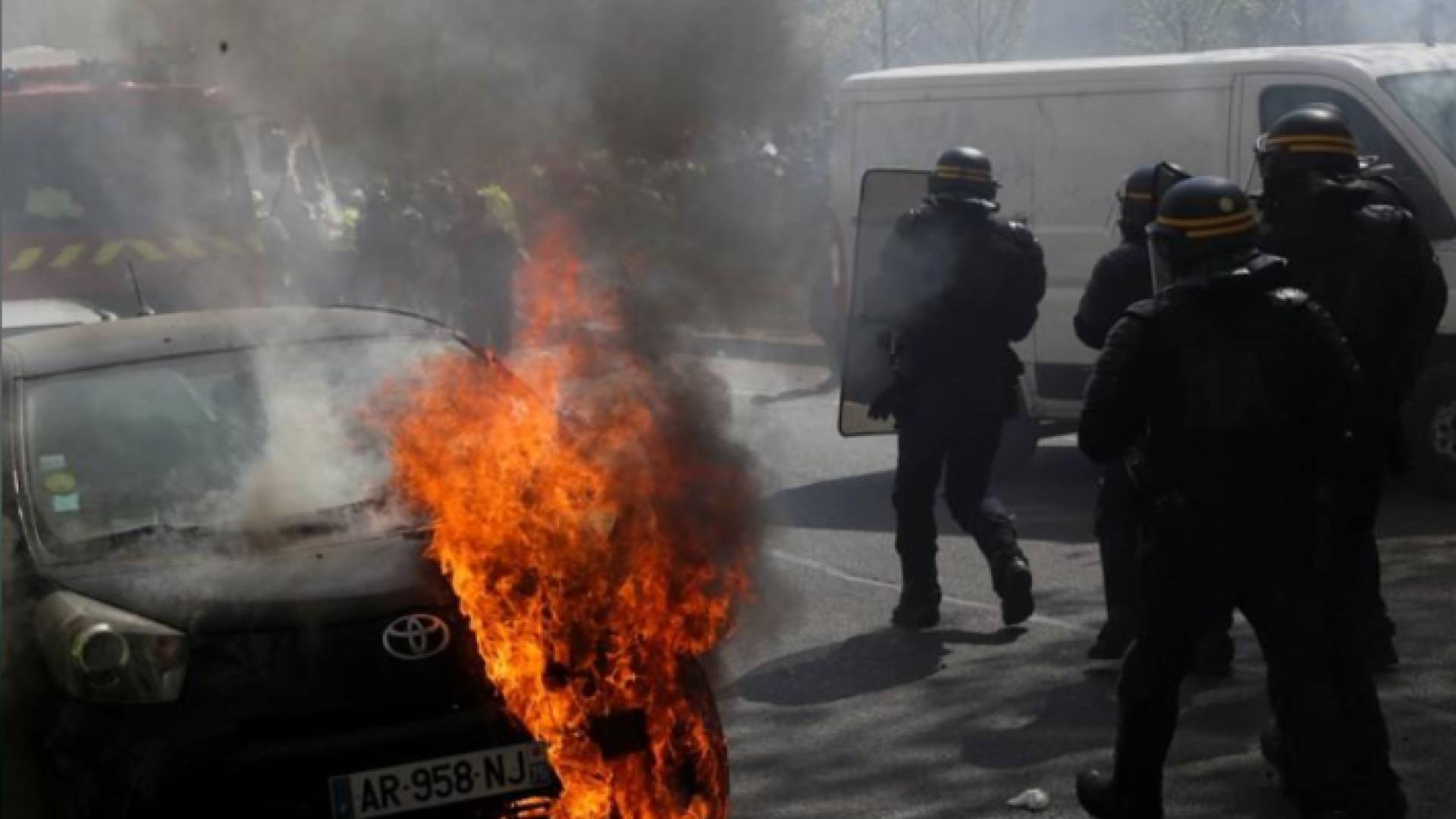 جانب من الاشتباكات