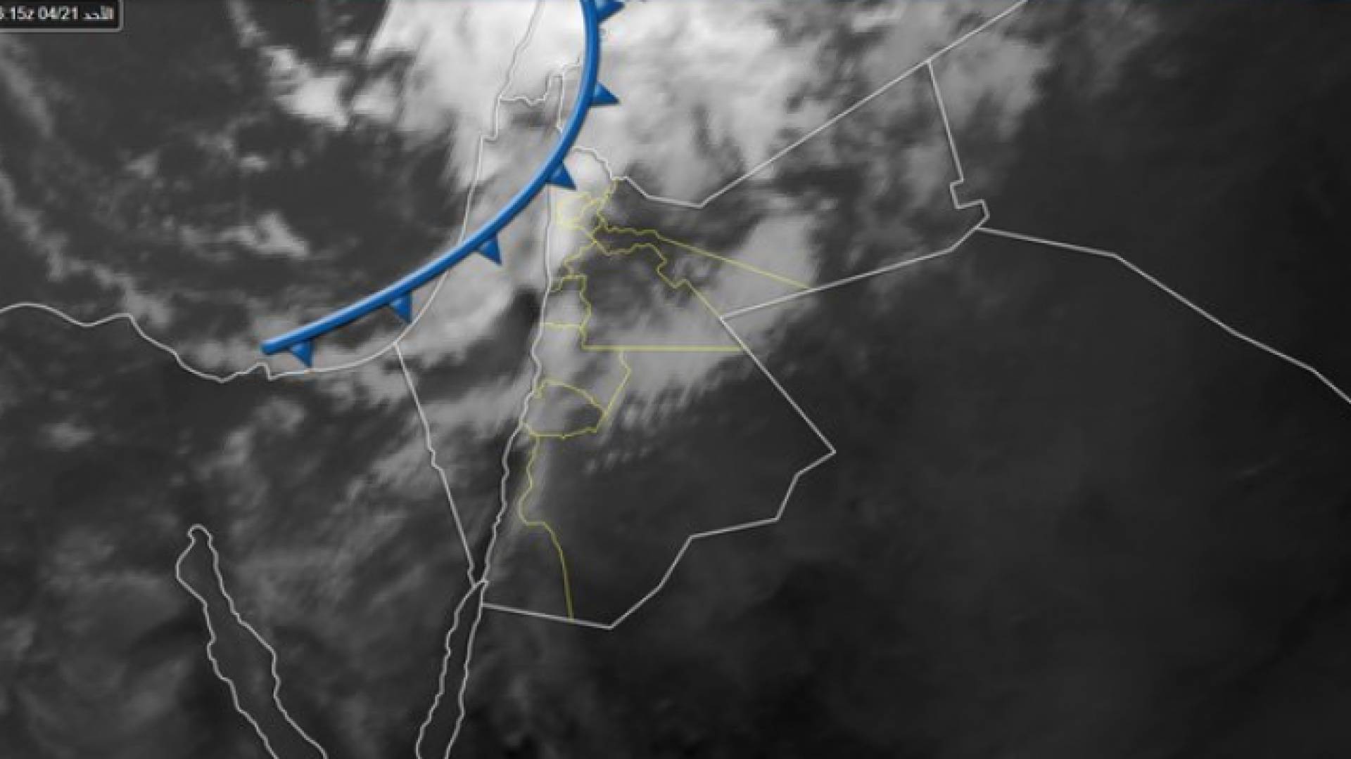 خريطة توضيحية من طقس العرب
